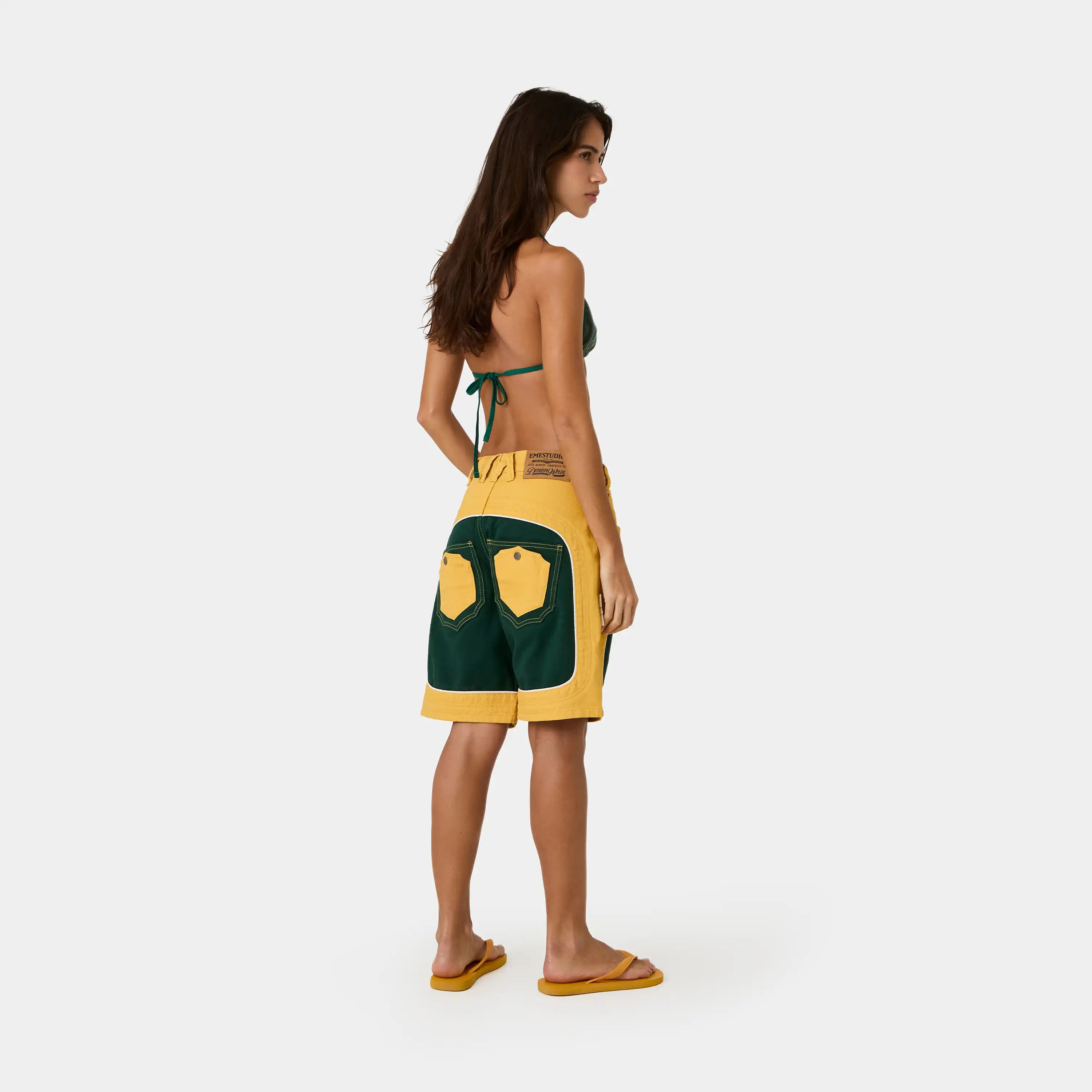Dual Bossa Denim Shorts Shorts Eme Studios