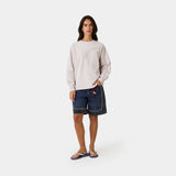 Frayed Pocket Off Sand Long Sleeve T-shirts Eme Studios