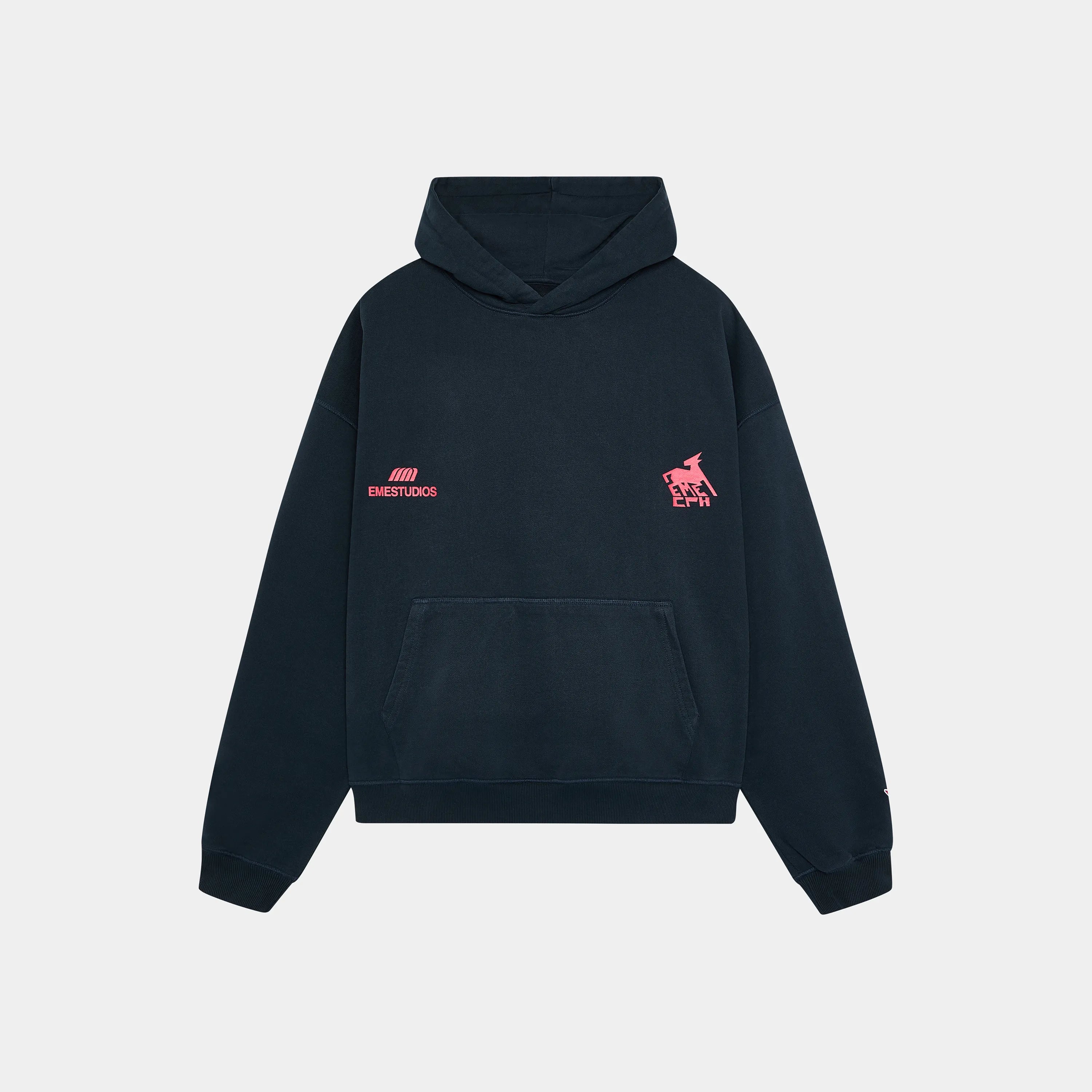 Rensdyr Navy Oversized Hoodie Hoodies eme