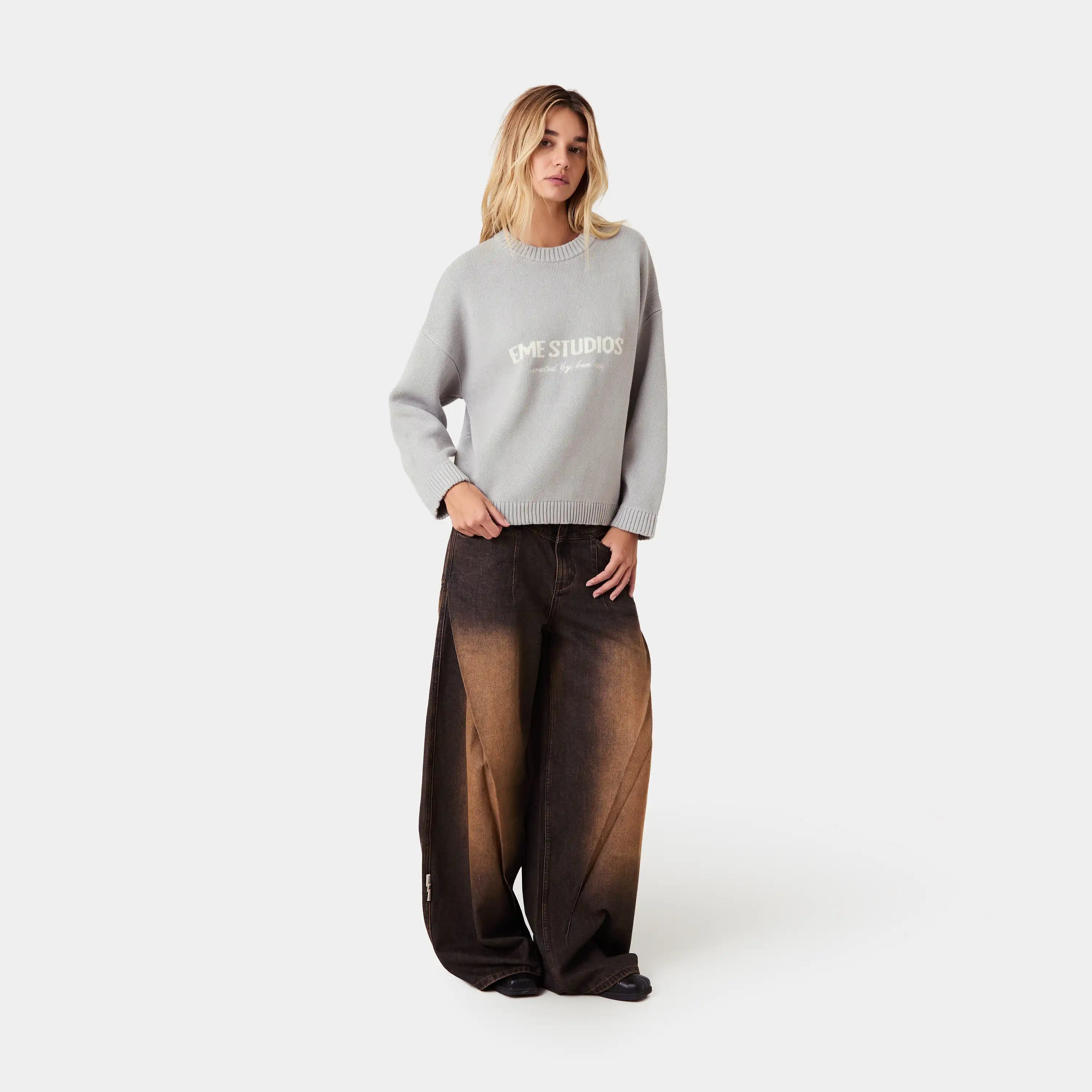 Master Grey Knit Sweater Knitwear eme