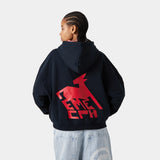 Rensdyr Navy Oversized Hoodie Hoodies eme
