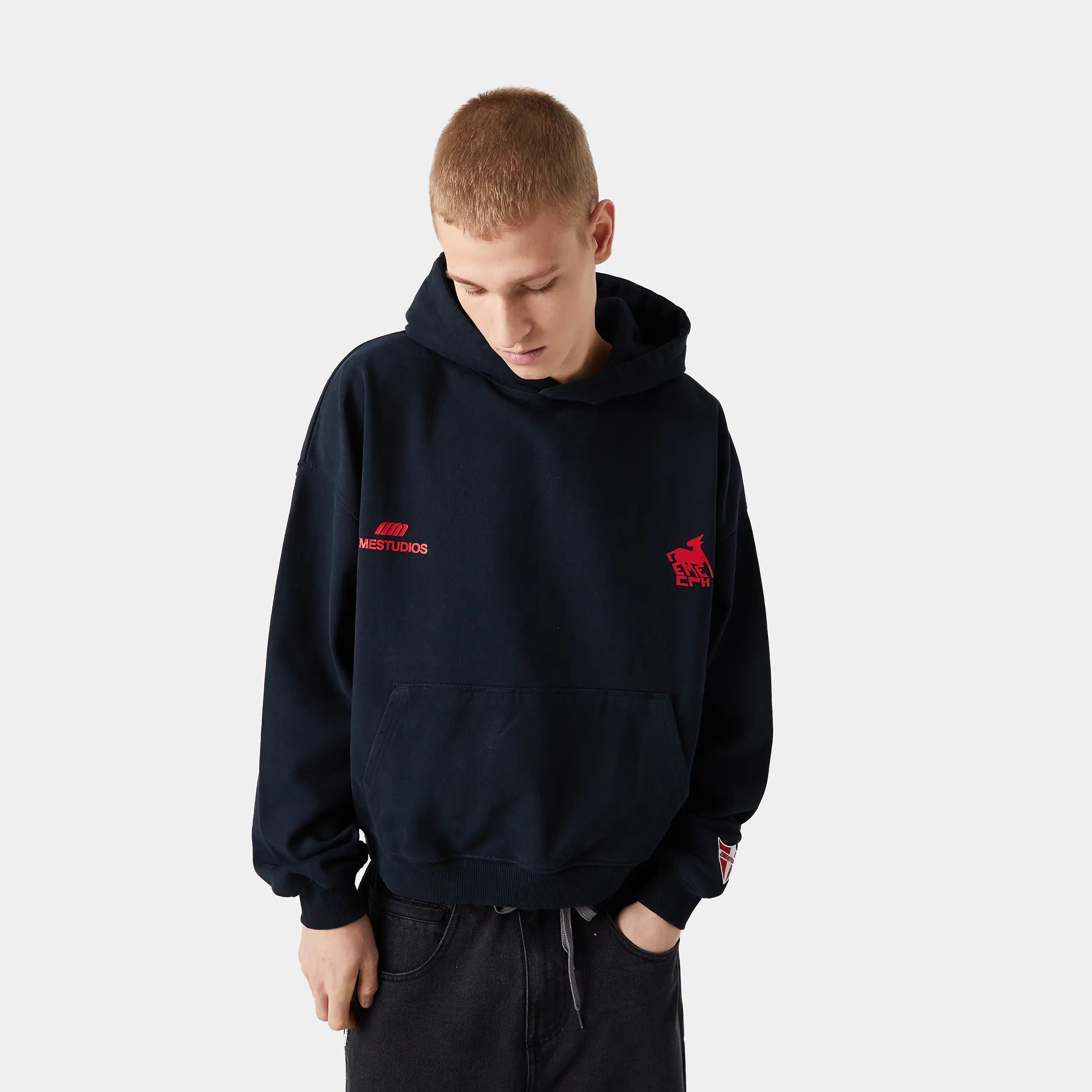 Rensdyr Navy Oversized Hoodie Hoodies eme