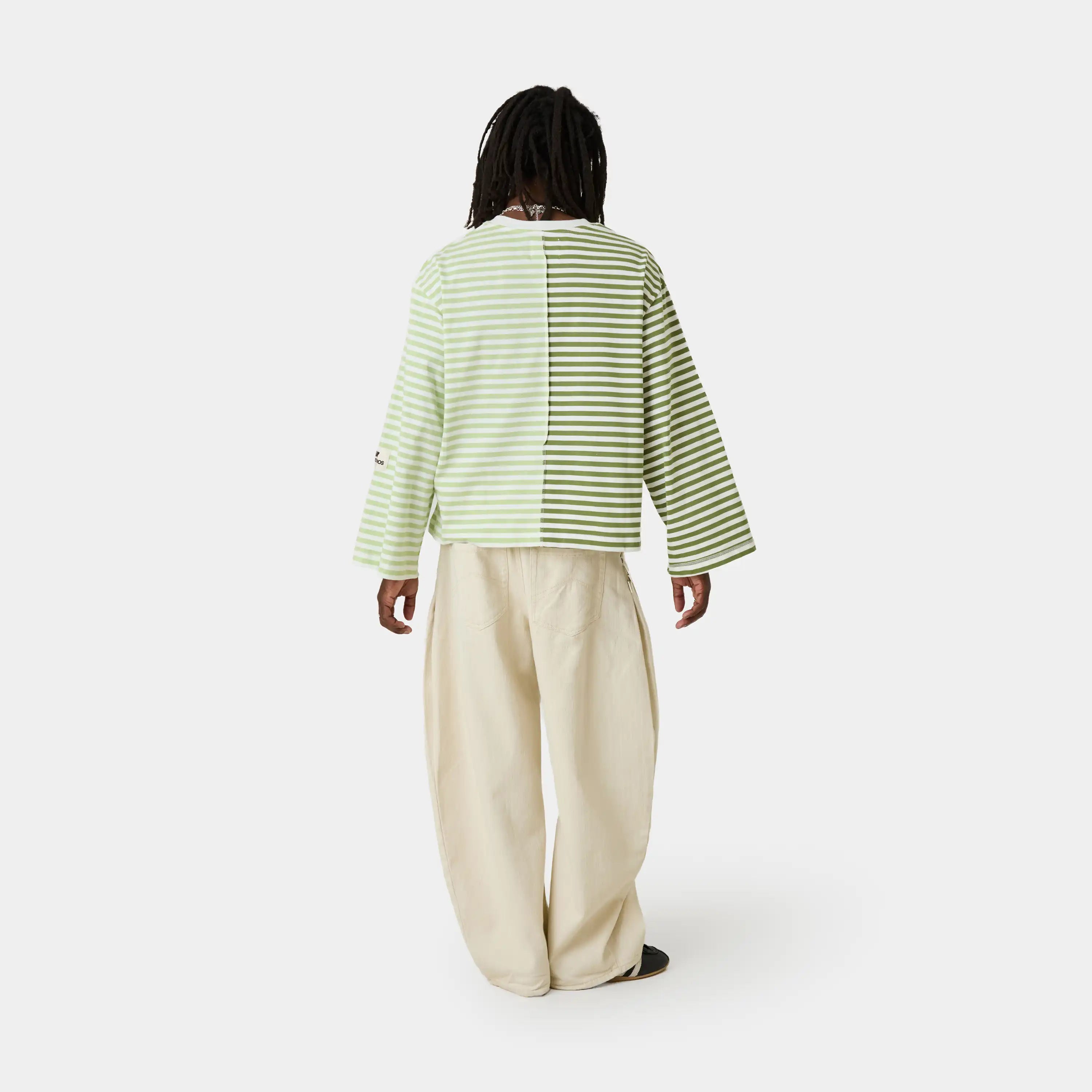Roguish Green Striped Long Sleeve T-shirts eme