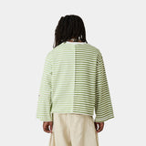 Roguish Green Striped Long Sleeve T-shirts eme