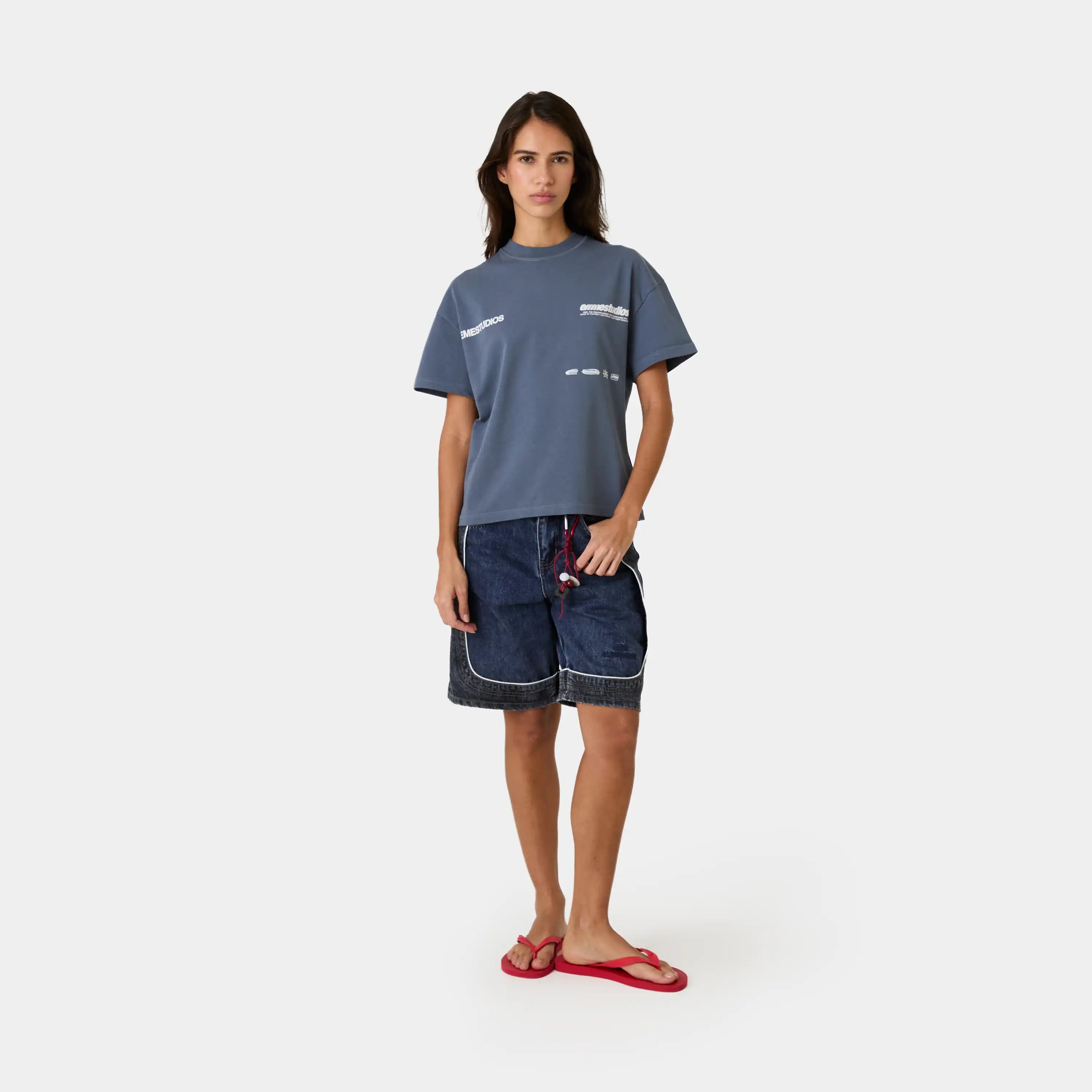 Endless Navy Oversized Tee T-shirts Eme Studios