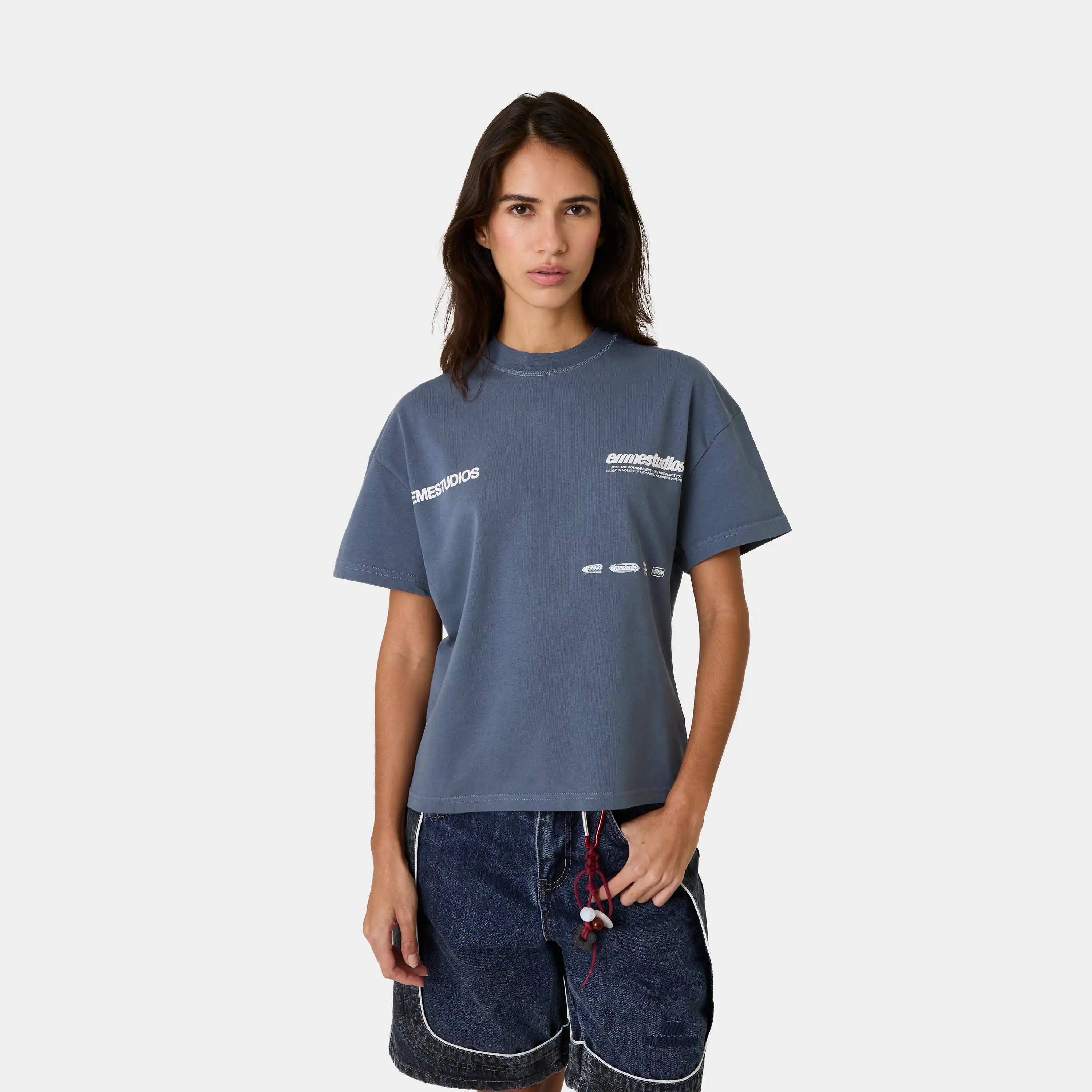Endless Navy Oversized Tee T-shirts Eme Studios