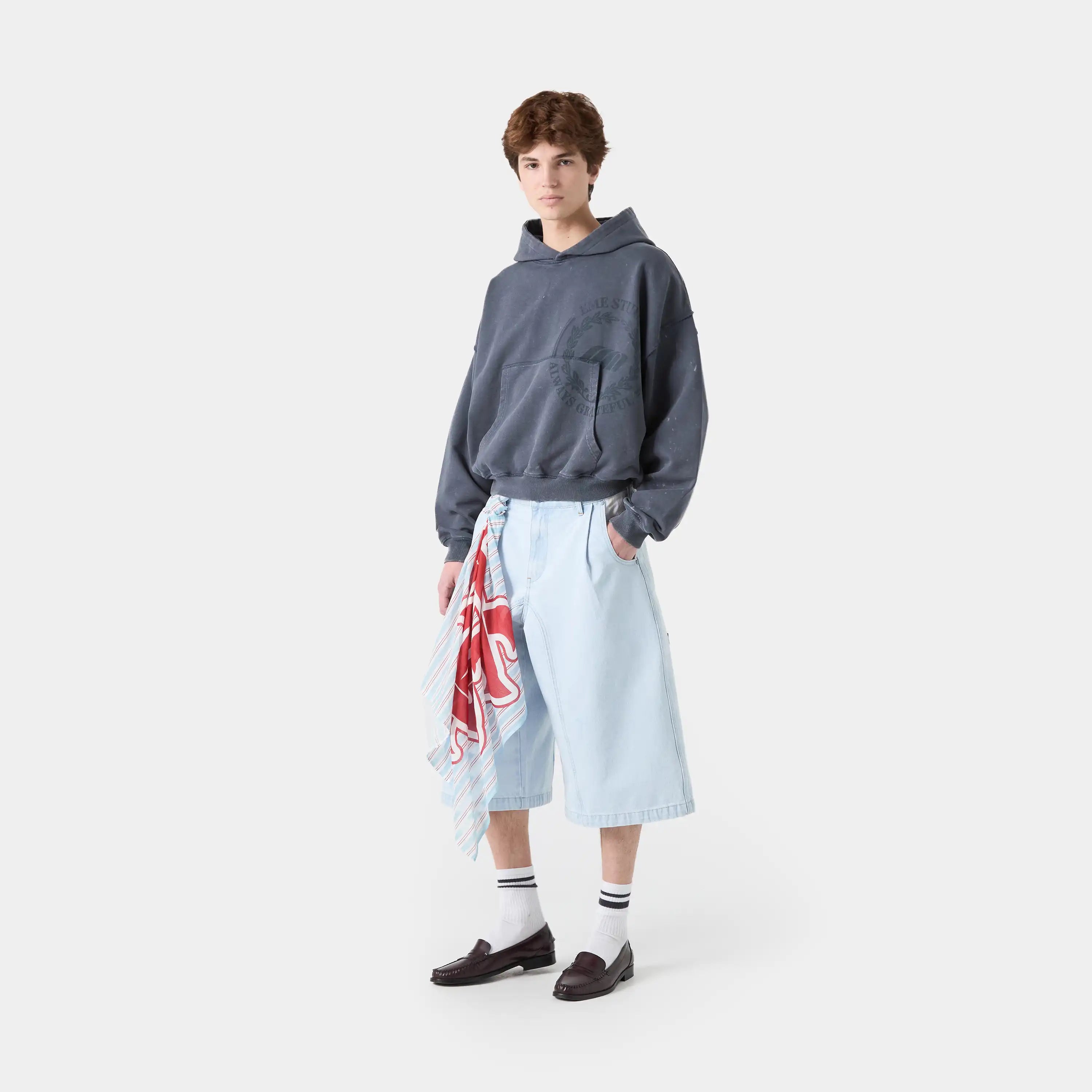 Min Ombre Blued Oversized Hoodie Hoodies eme