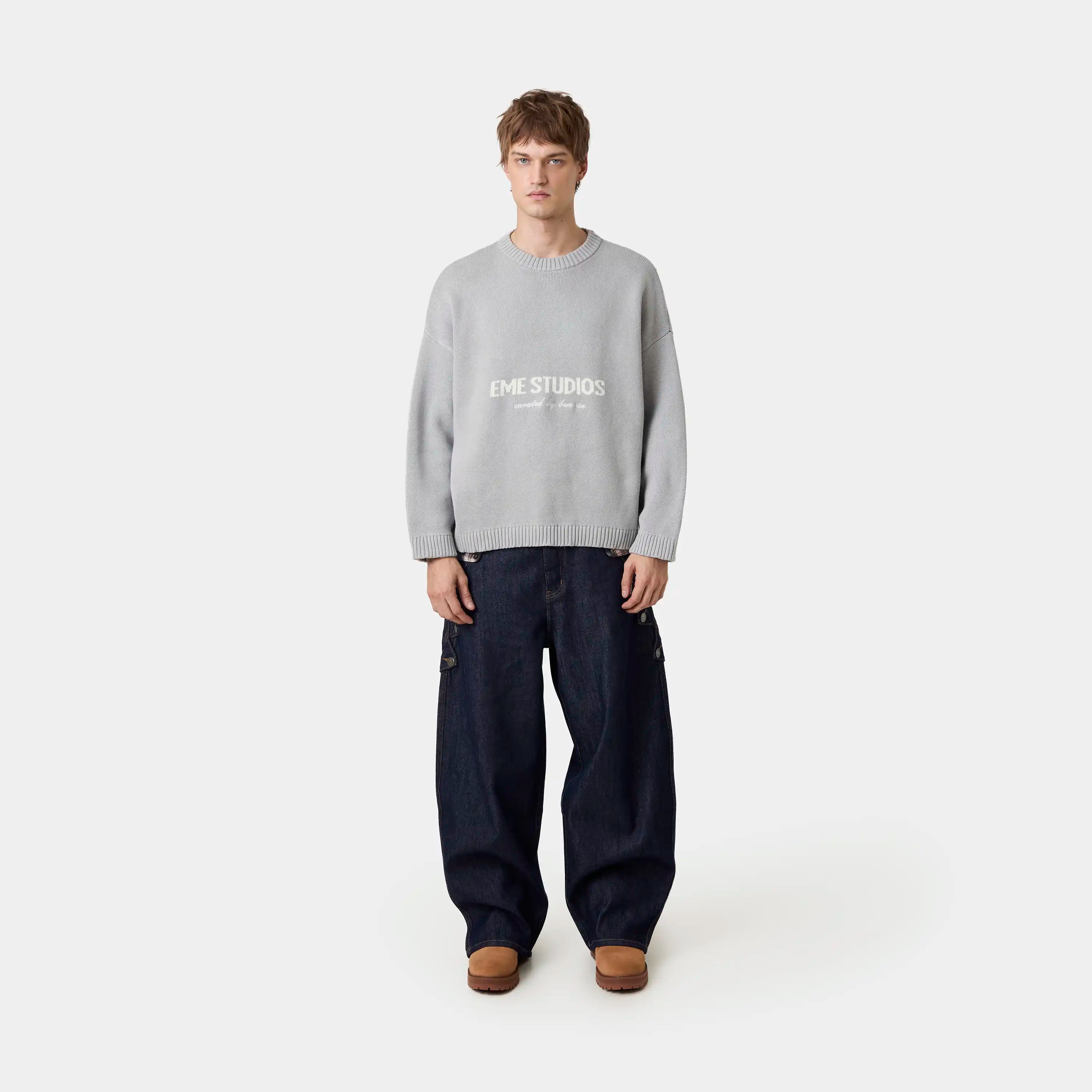 Master Grey Knit Sweater Knitwear eme