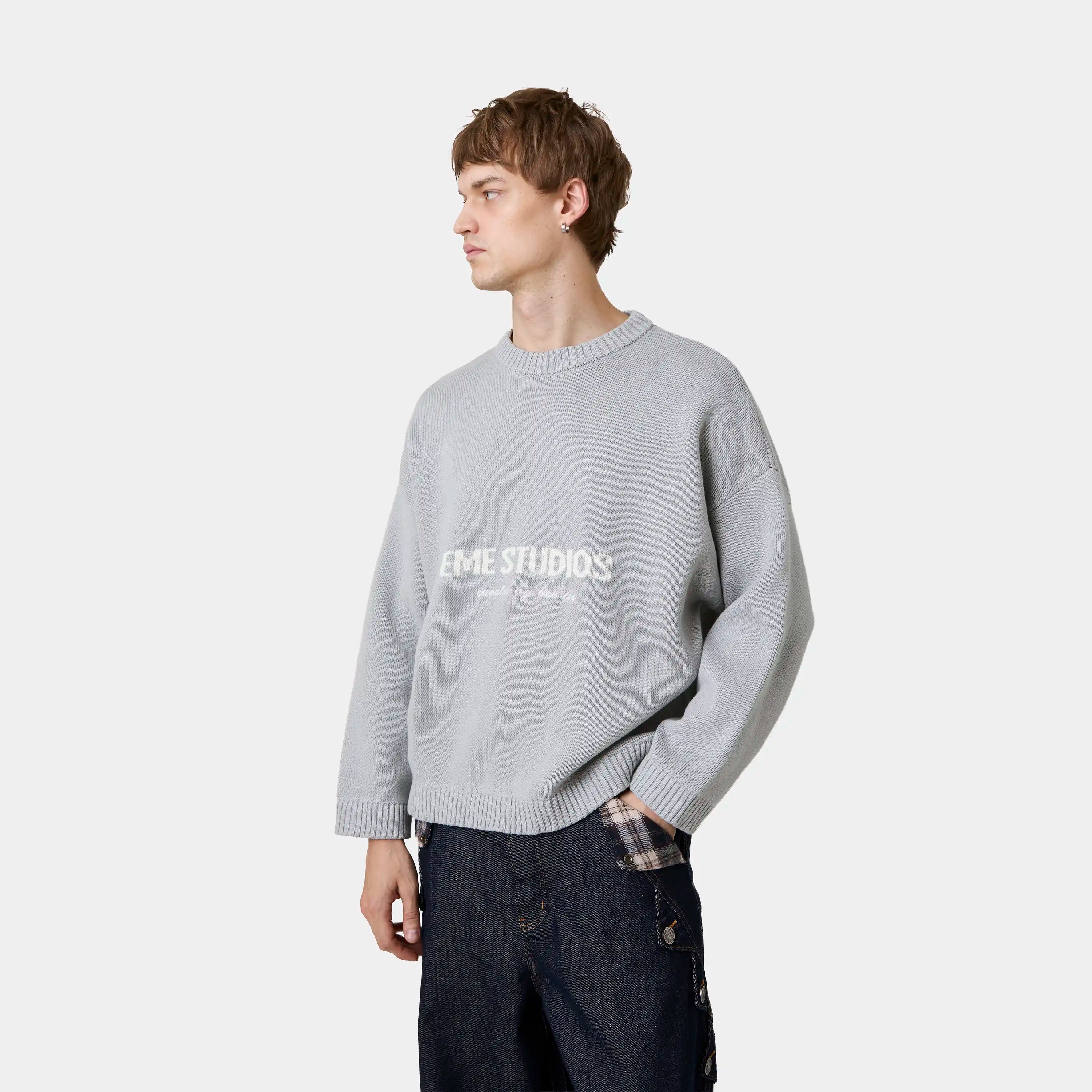 Master Grey Knit Sweater Knitwear eme