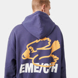 Due Navy Oversized Hoodie Hoodies eme