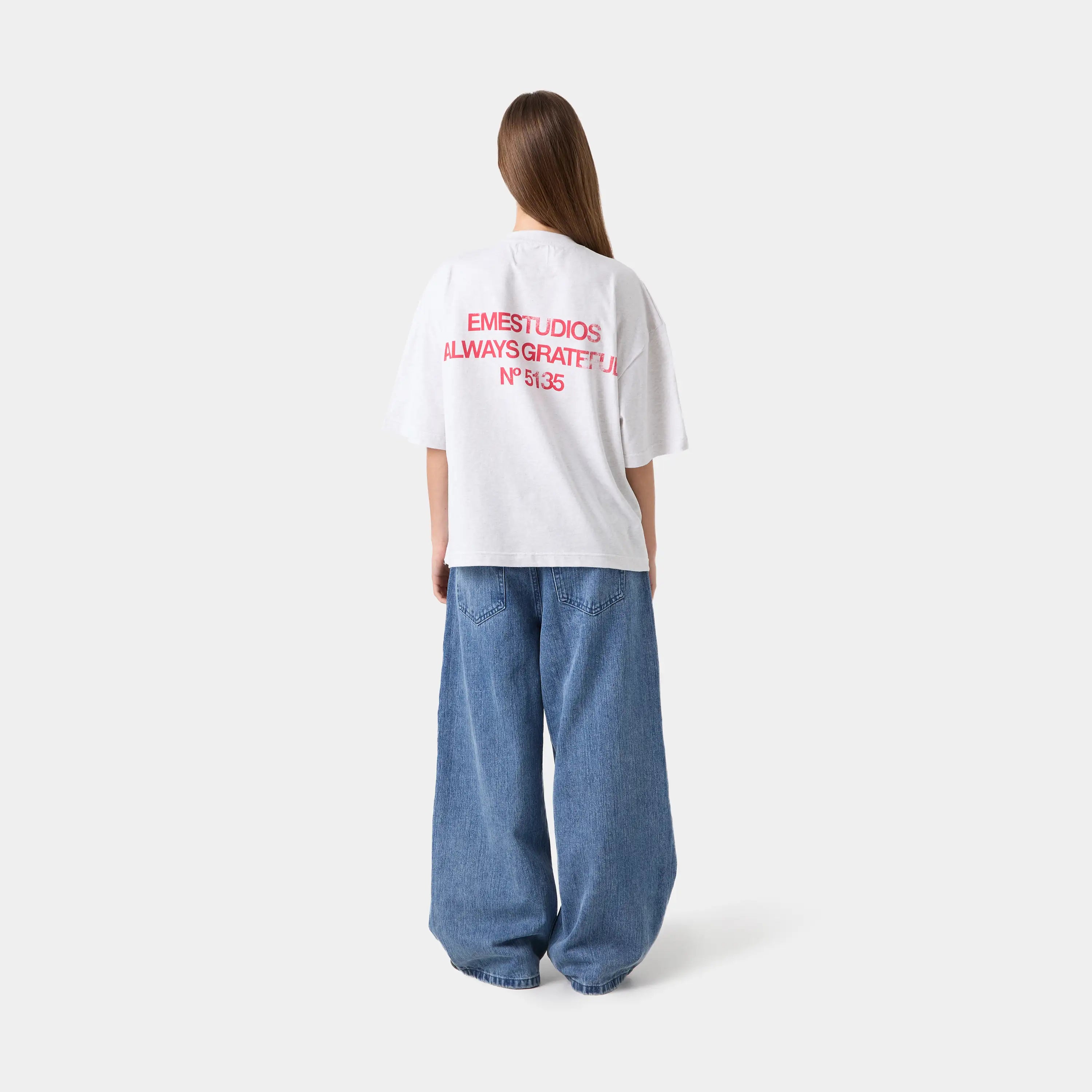 Collective Heather Grey Oversized Tee T-shirts eme