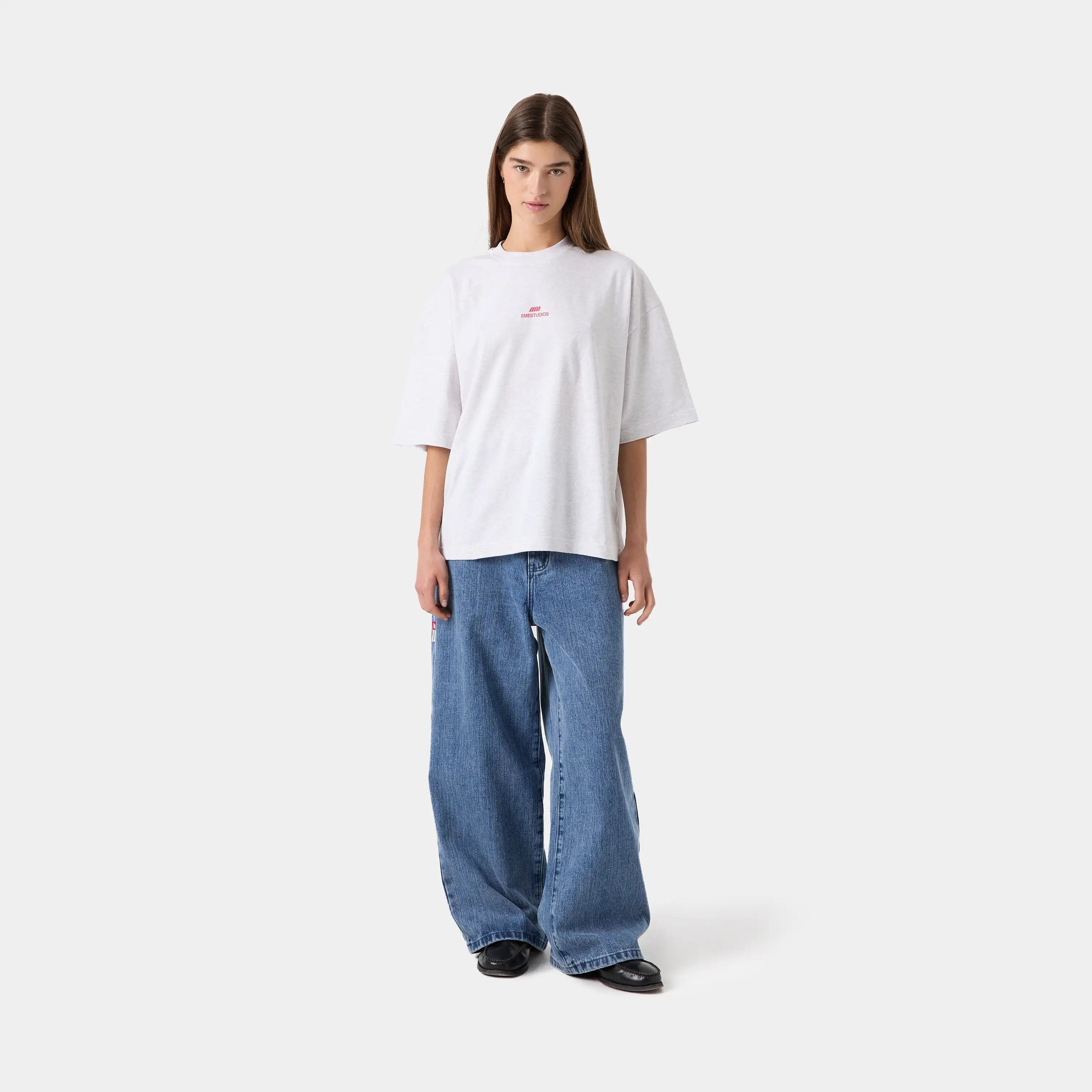 Collective Heather Grey Oversized Tee T-shirts eme