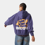 Due Navy Oversized Hoodie Hoodies eme