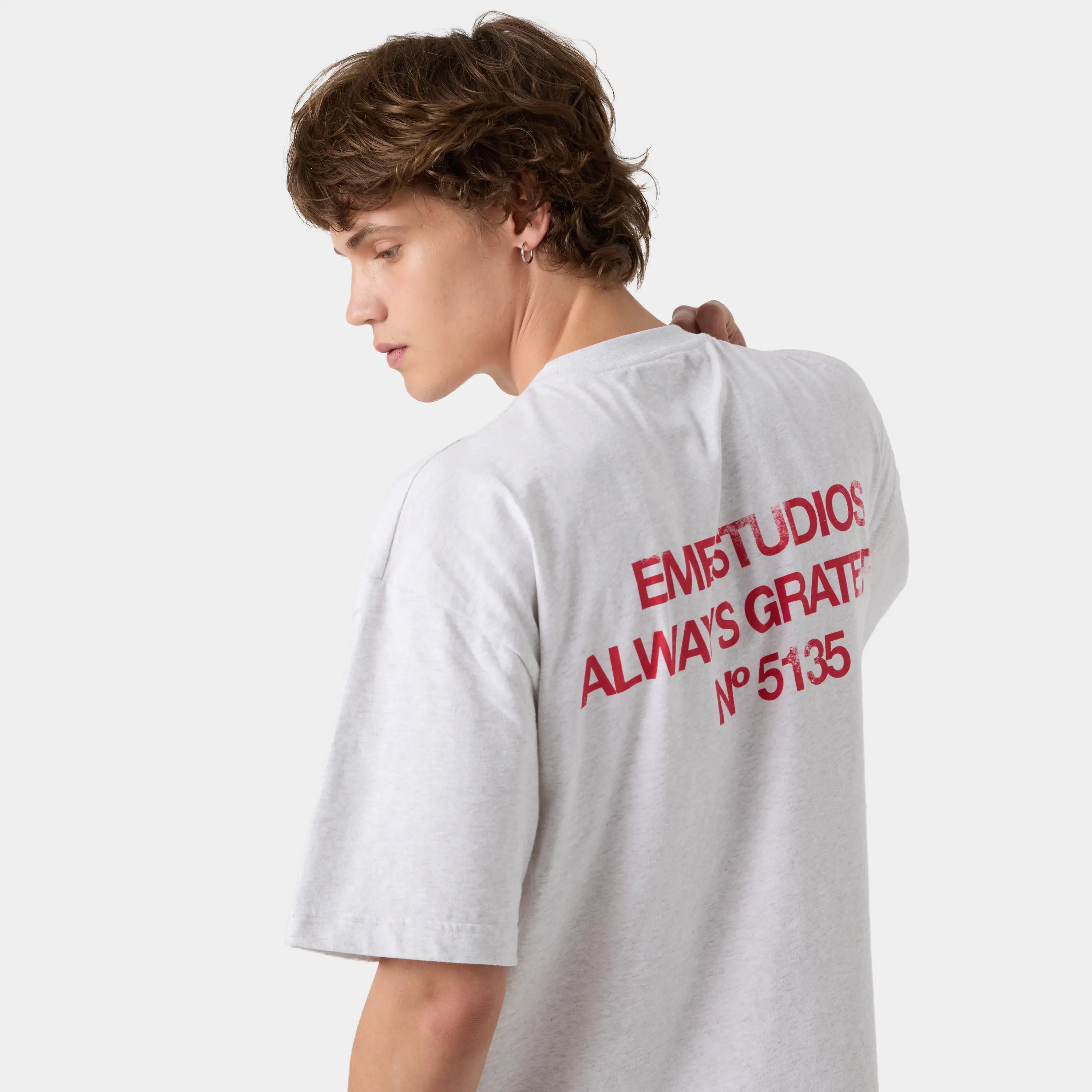 Collective Heather Grey Oversized Tee T-shirts eme
