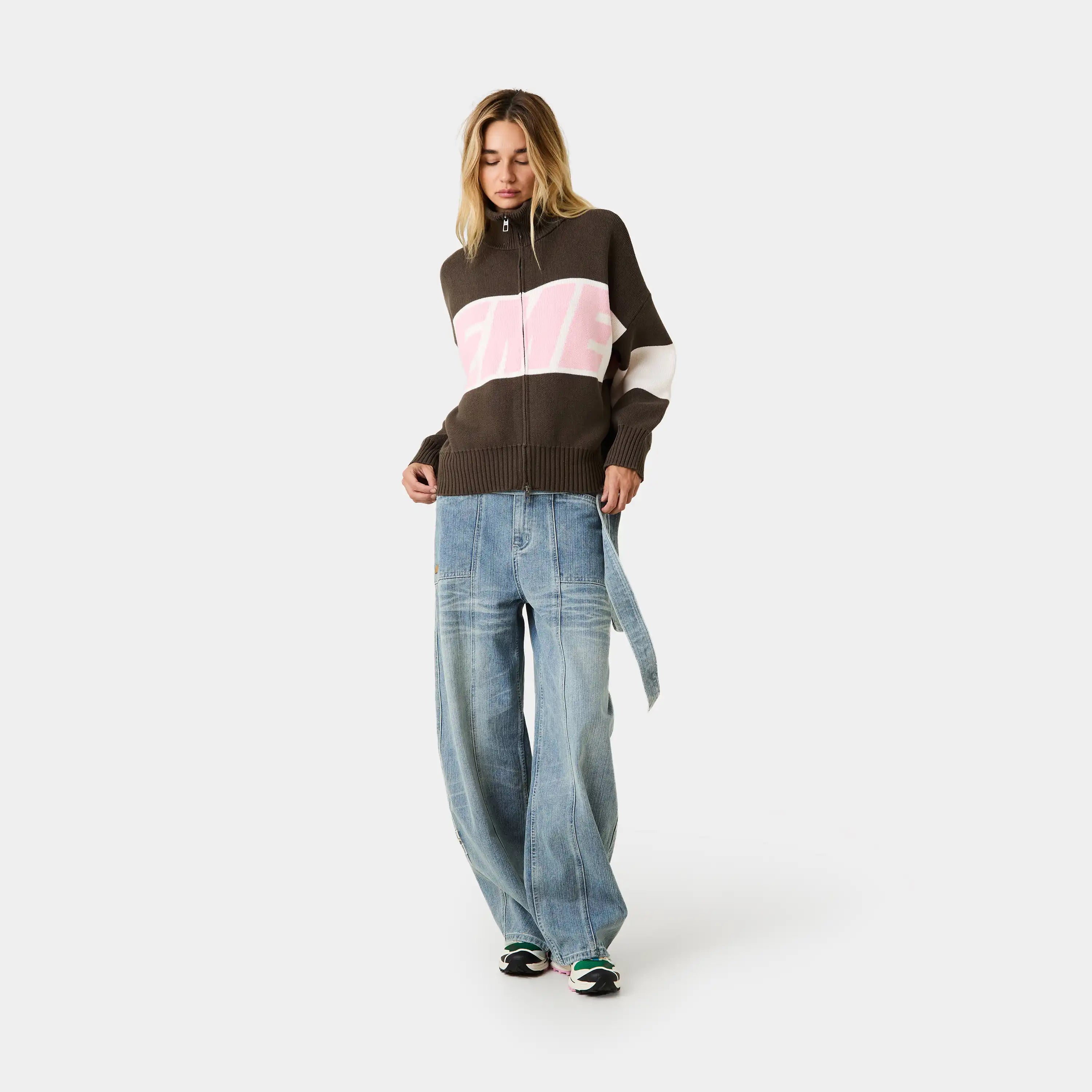 Thrill Lollipop Zipper Knit Knitwear eme