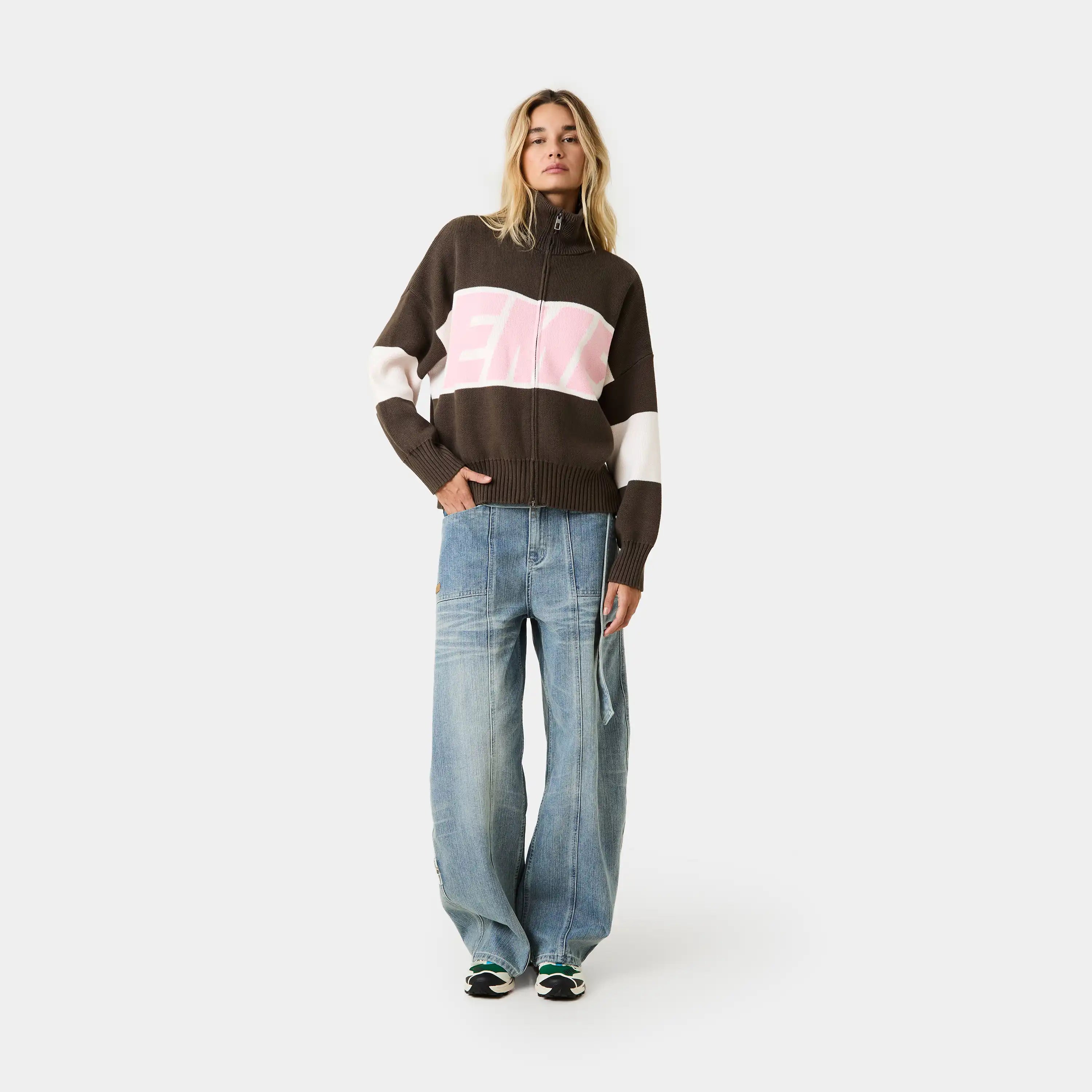 Thrill Lollipop Zipper Knit Knitwear eme