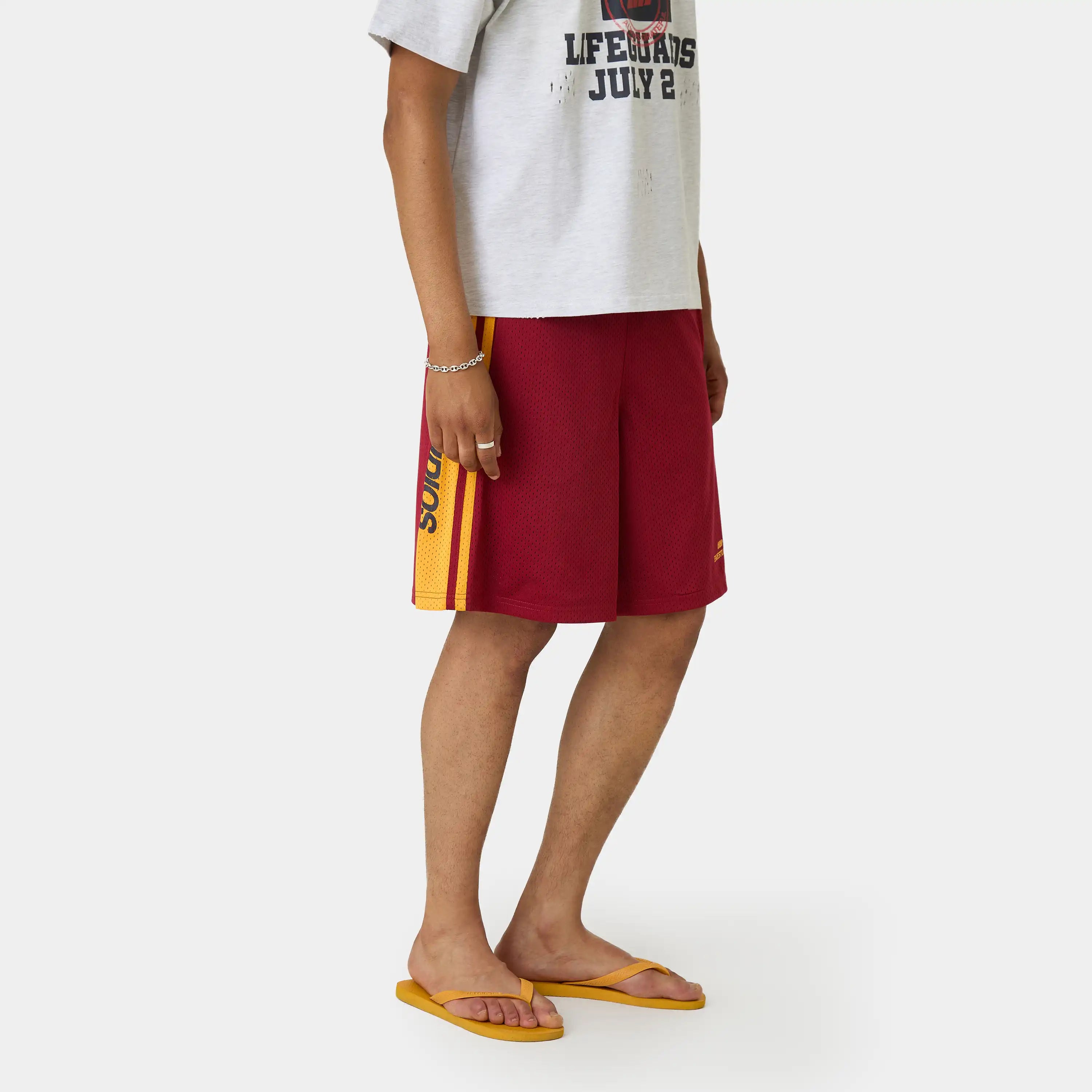 Marin Golden Mesh Shorts Shorts Eme Studios