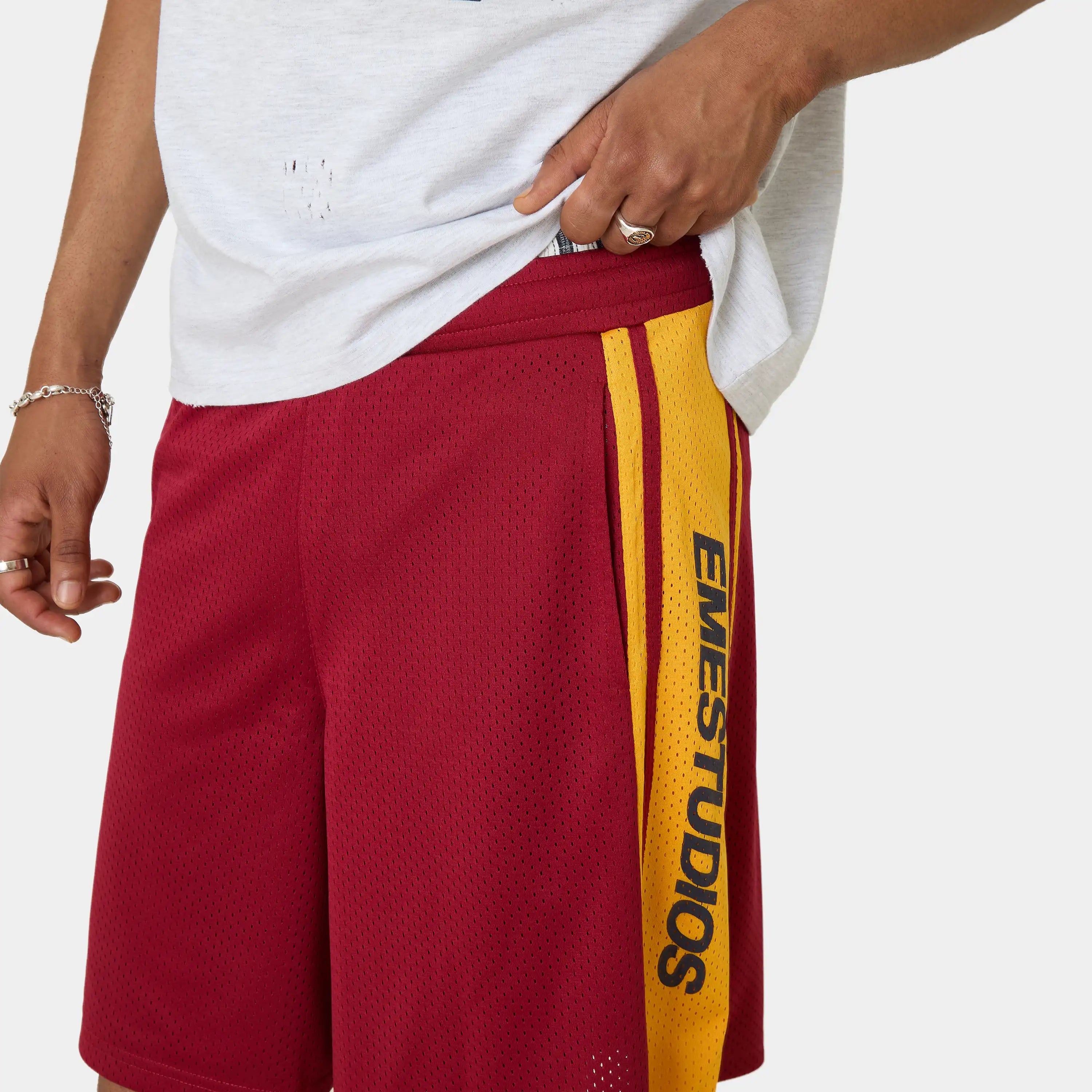 Marin Golden Mesh Shorts Shorts Eme Studios