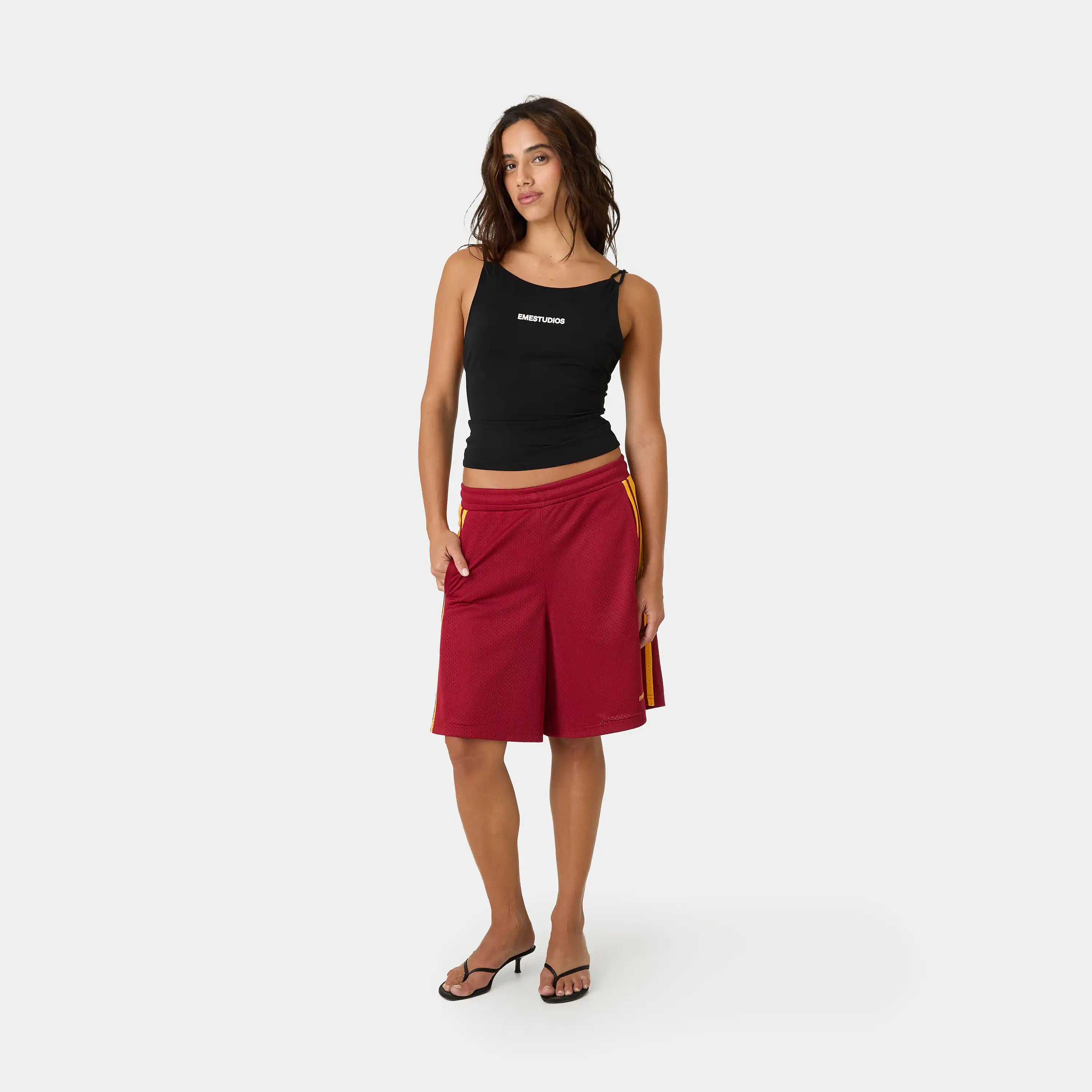 Marin Golden Mesh Shorts Shorts Eme Studios