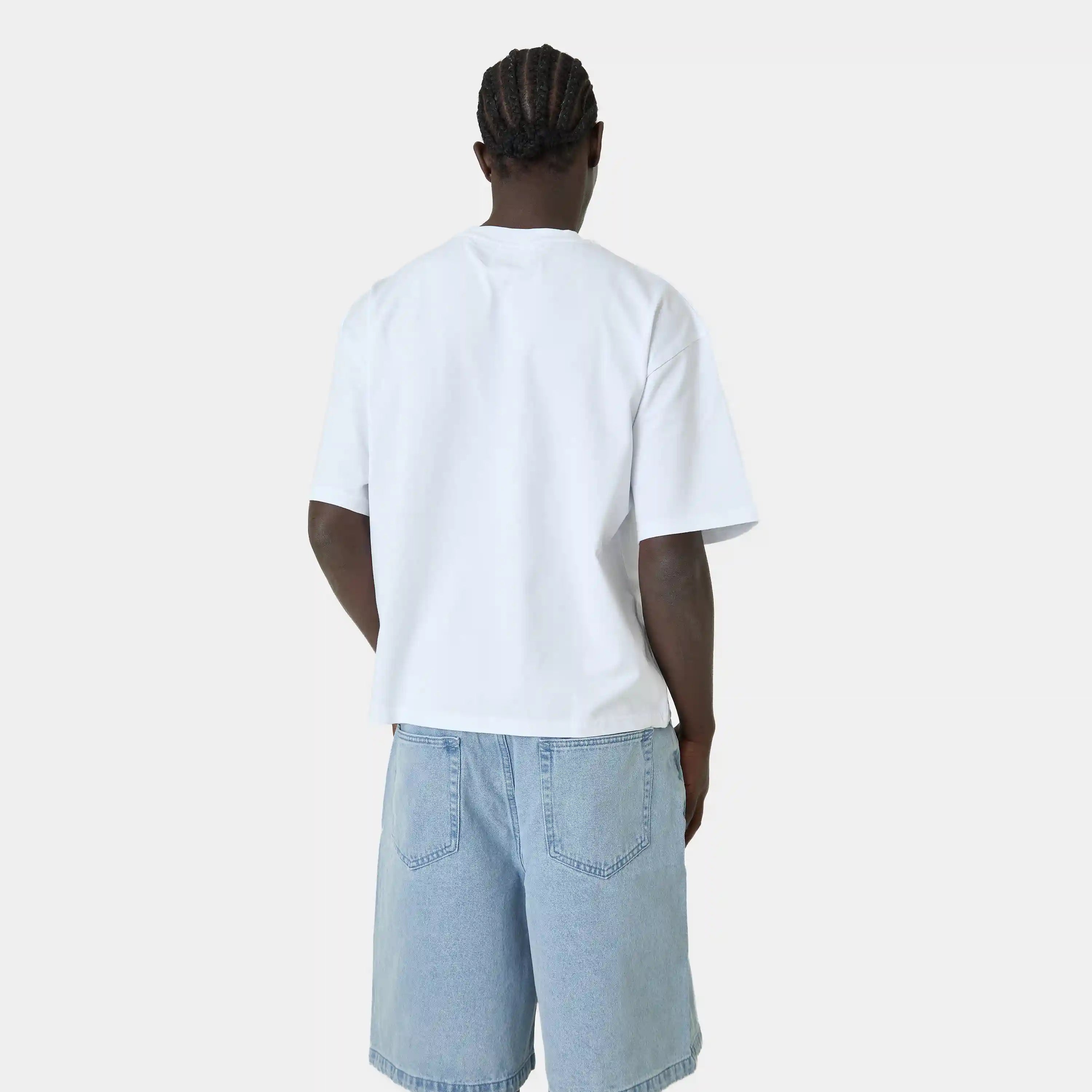 Stickers White Oversized Tee T-shirts Eme Studios