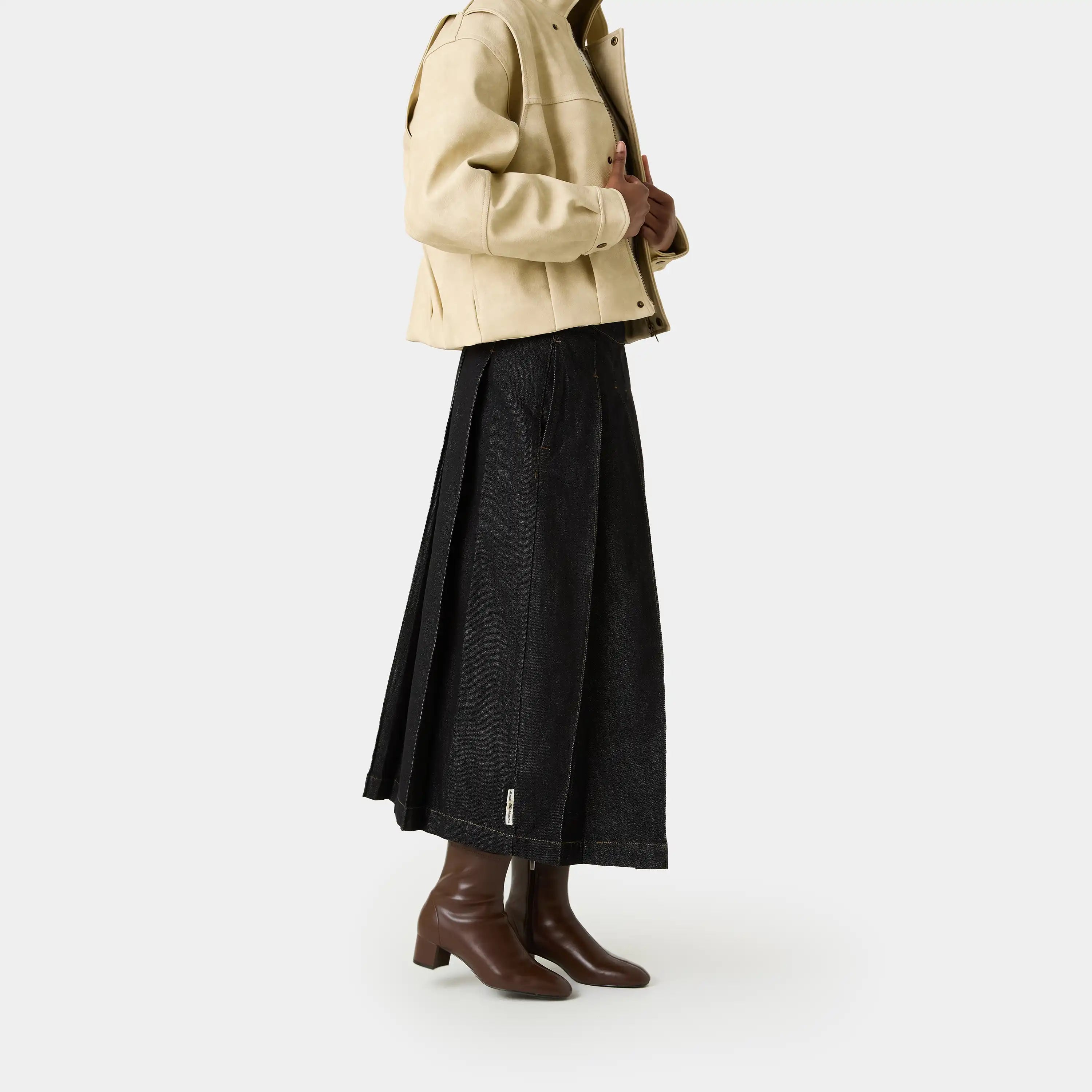 Kate Raw Denim Skirt Woman Pants Eme Studios