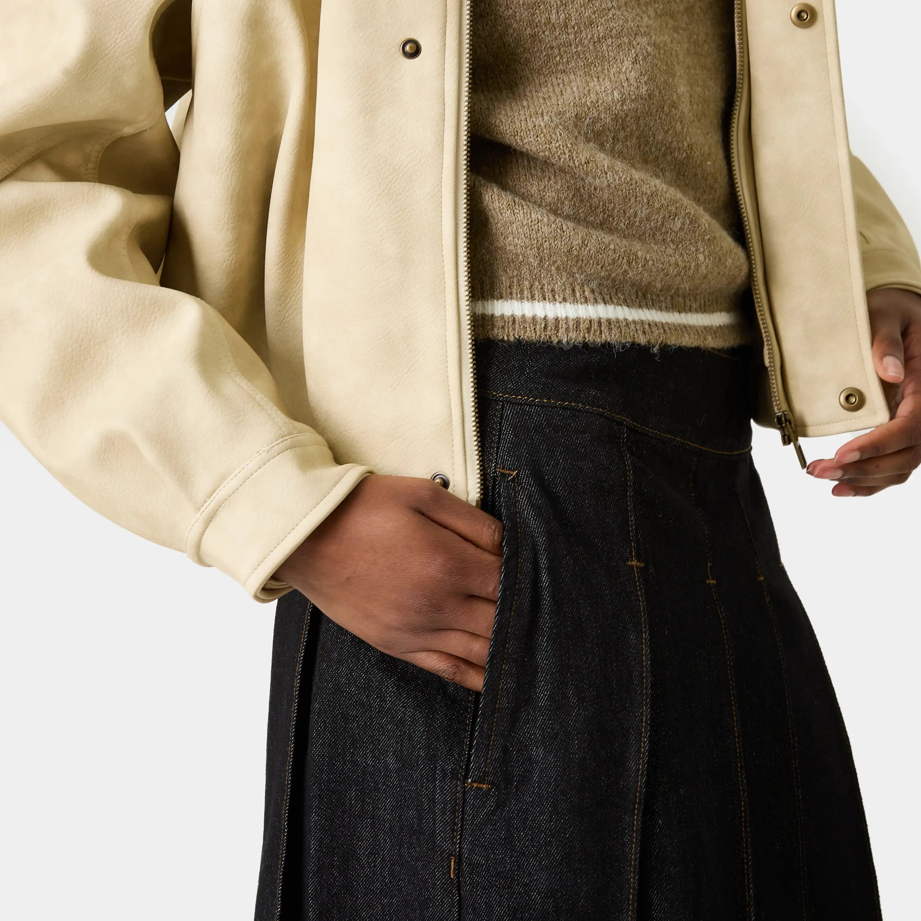 Kate Raw Denim Skirt Woman Pants Eme Studios