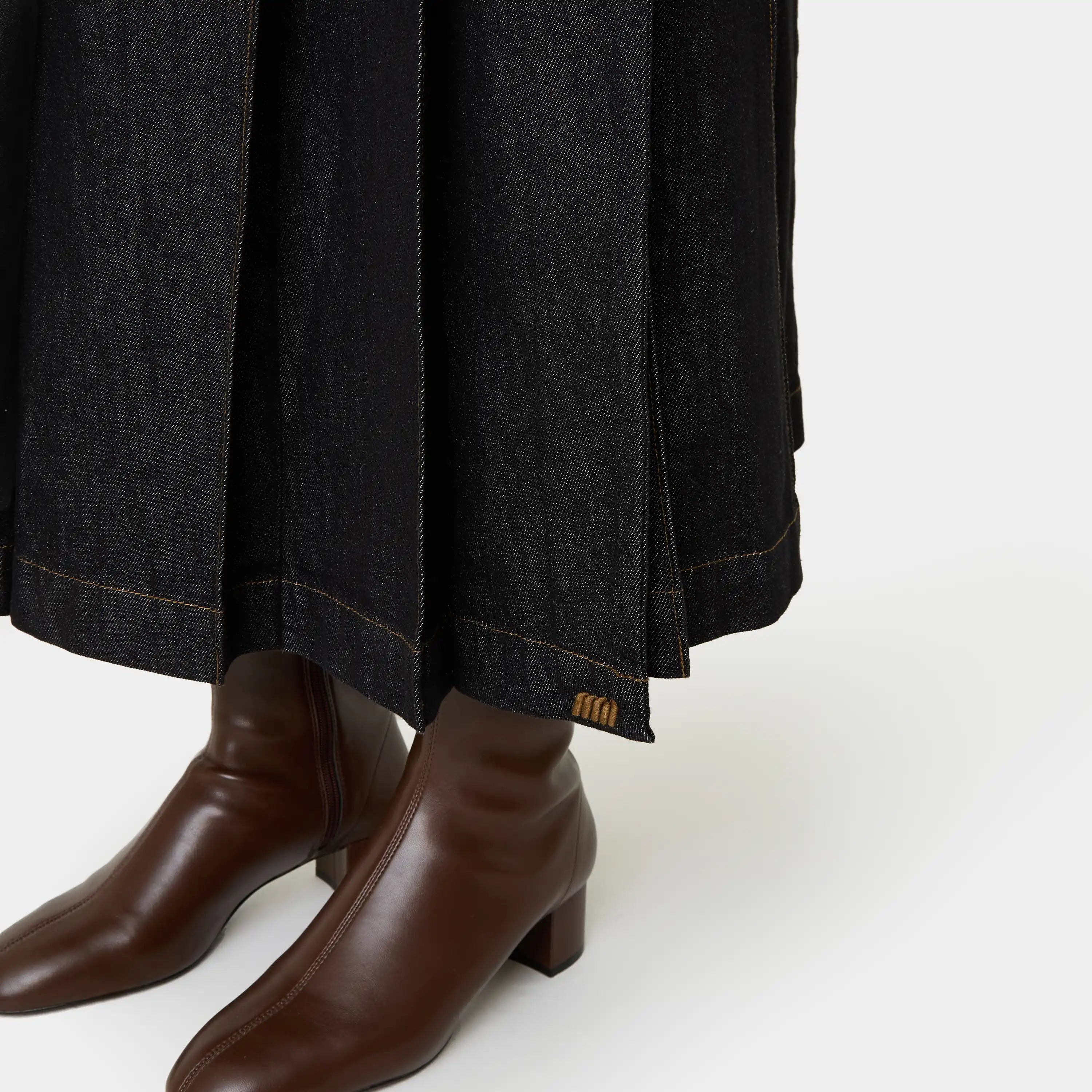 Kate Raw Denim Skirt Woman Pants Eme Studios