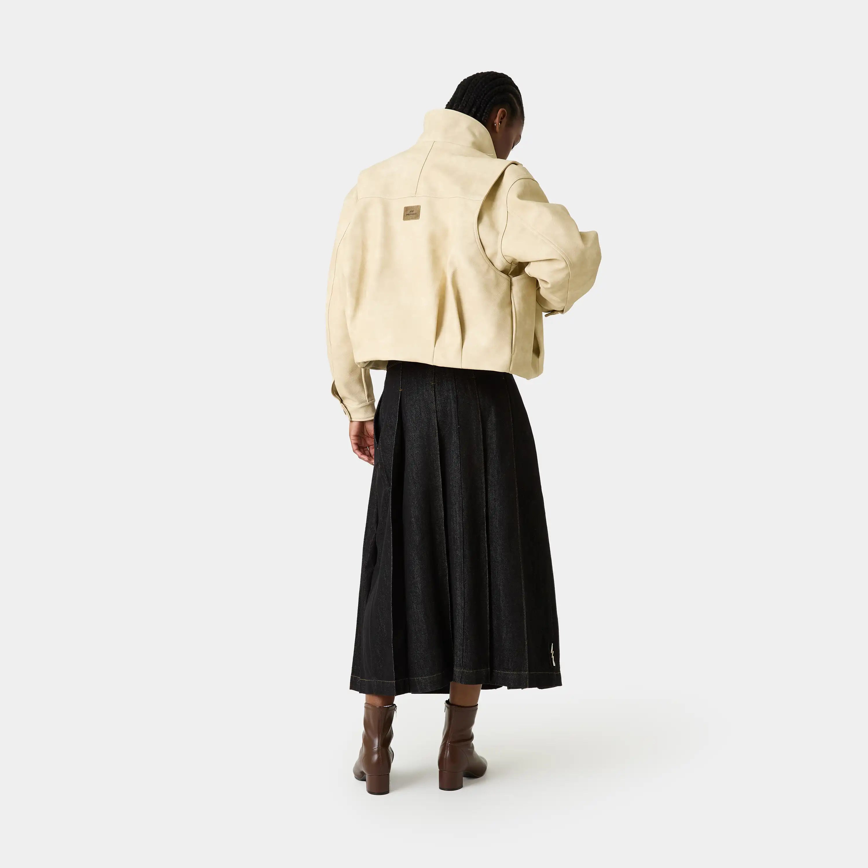 Kate Raw Denim Skirt Woman Pants Eme Studios