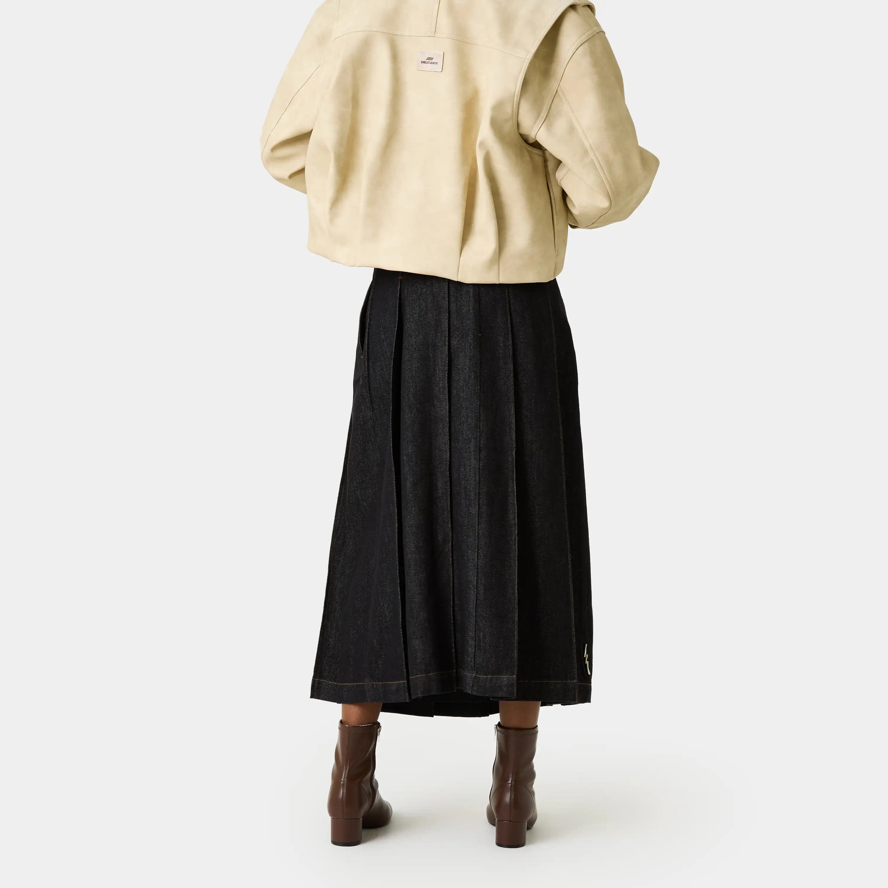 Kate Raw Denim Skirt Woman Pants Eme Studios