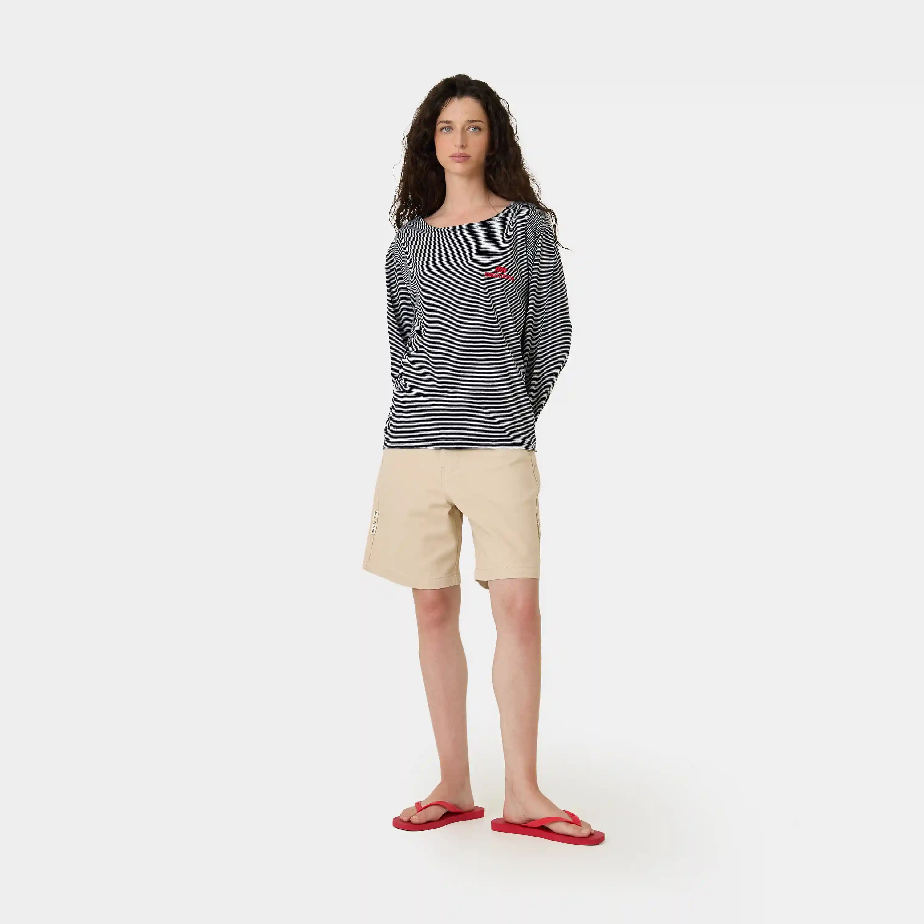 Rhodes Navy Long Sleeve T-shirts Eme Studios