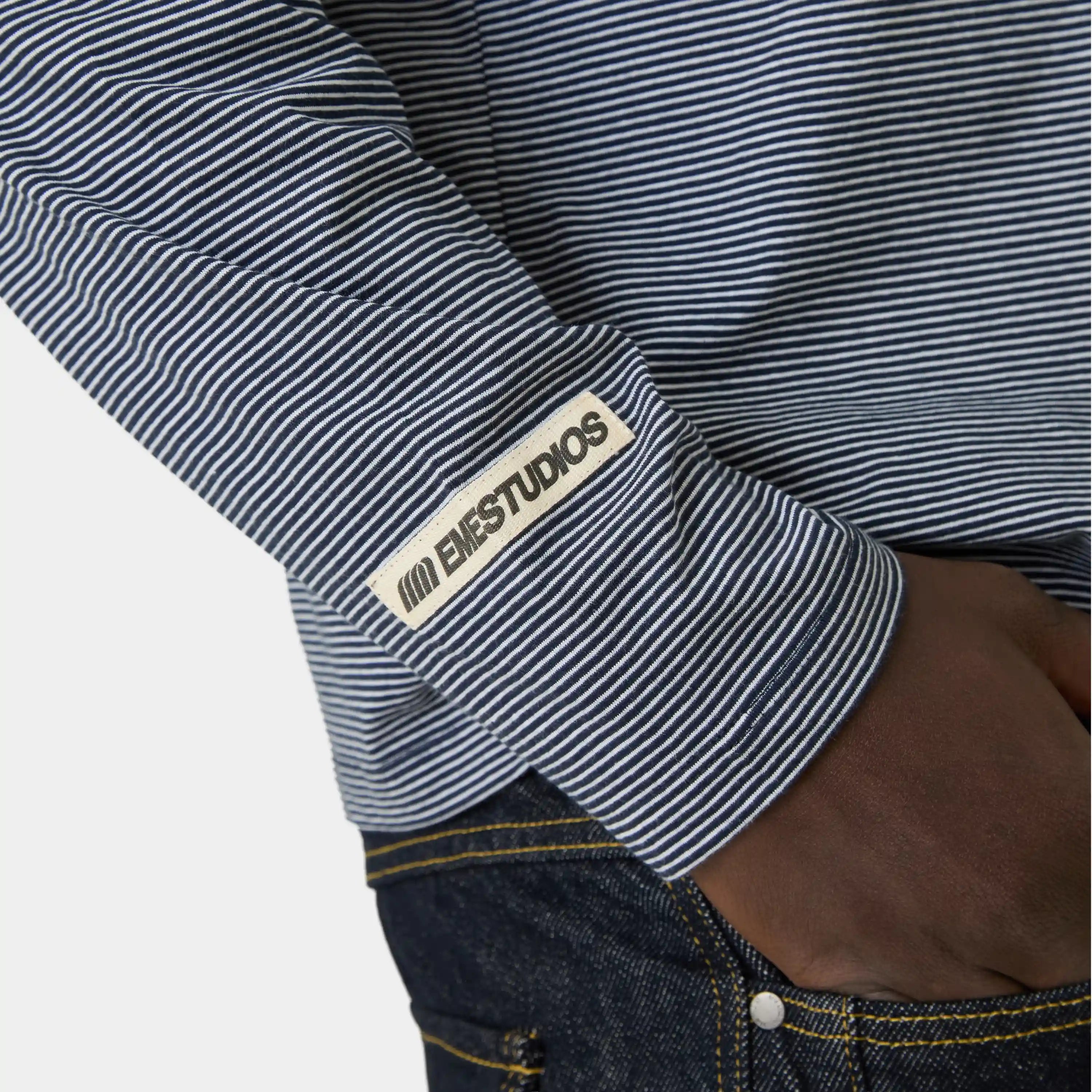 Rhodes Navy Long Sleeve T-shirts Eme Studios