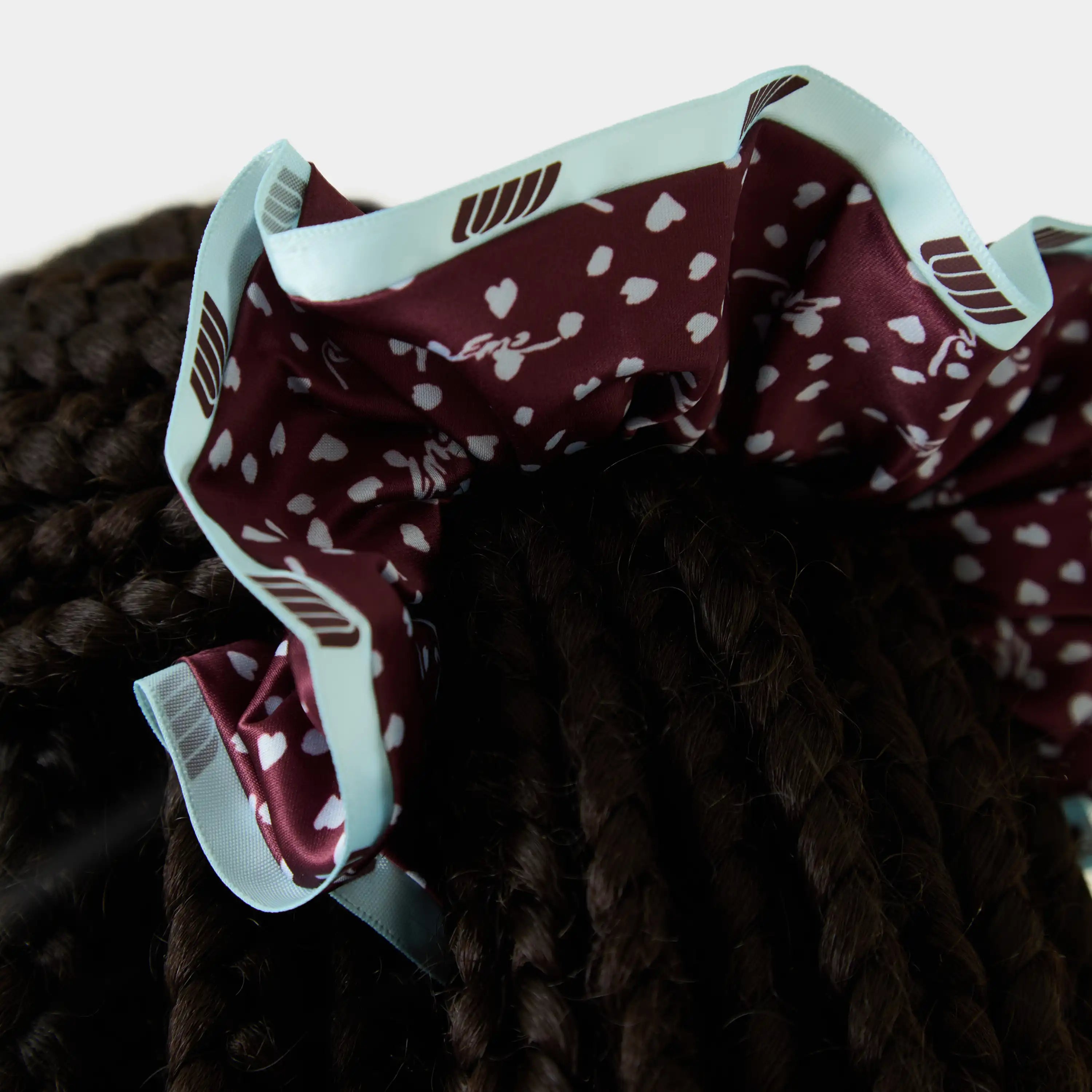 Isabella Burgundy Scrunchie Woman Accessories Eme Studios