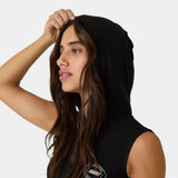 Dune Black Hooded Top Woman T-Shirts Eme Studios