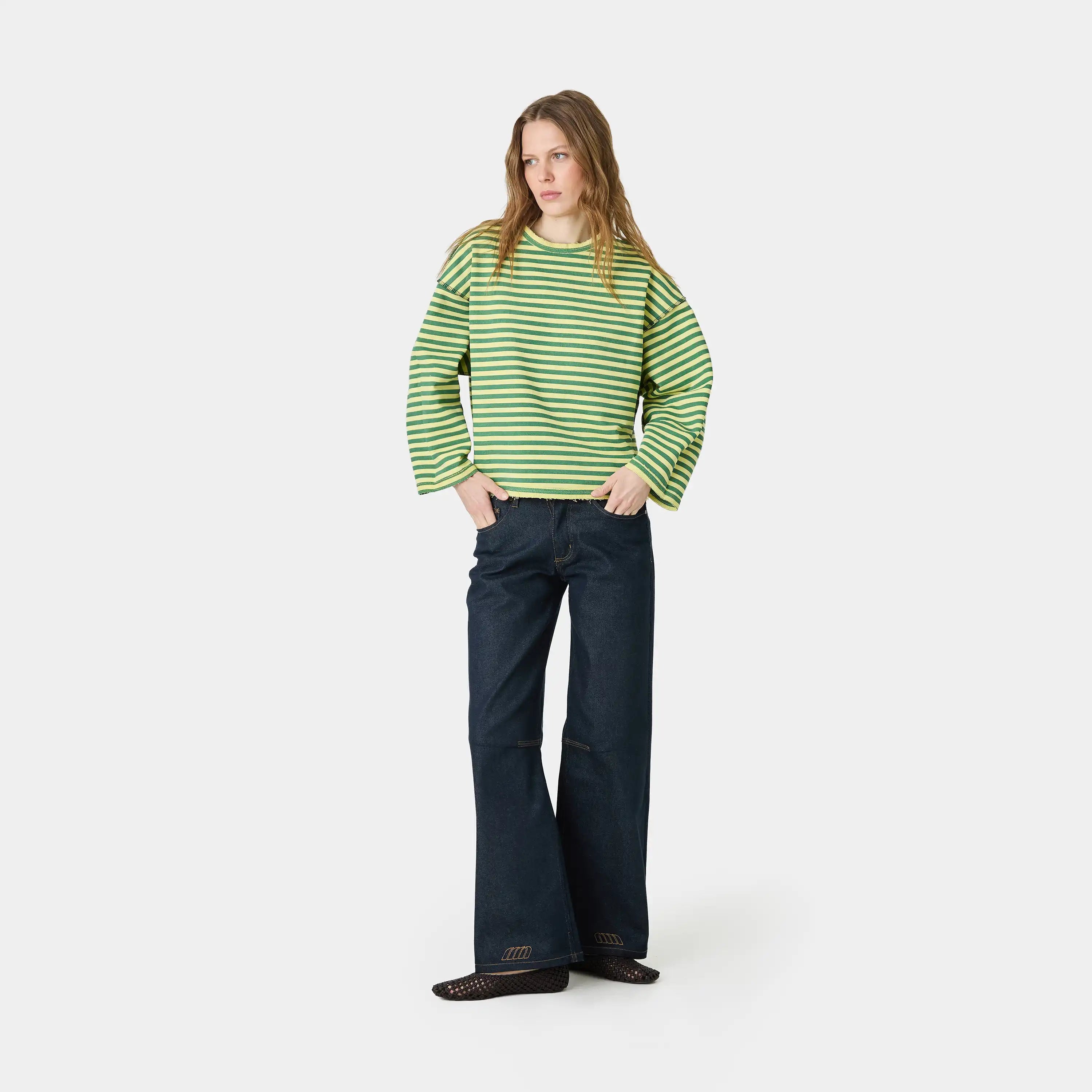 Sade Garden Reverse Crewneck Sweatshirts Eme Studios