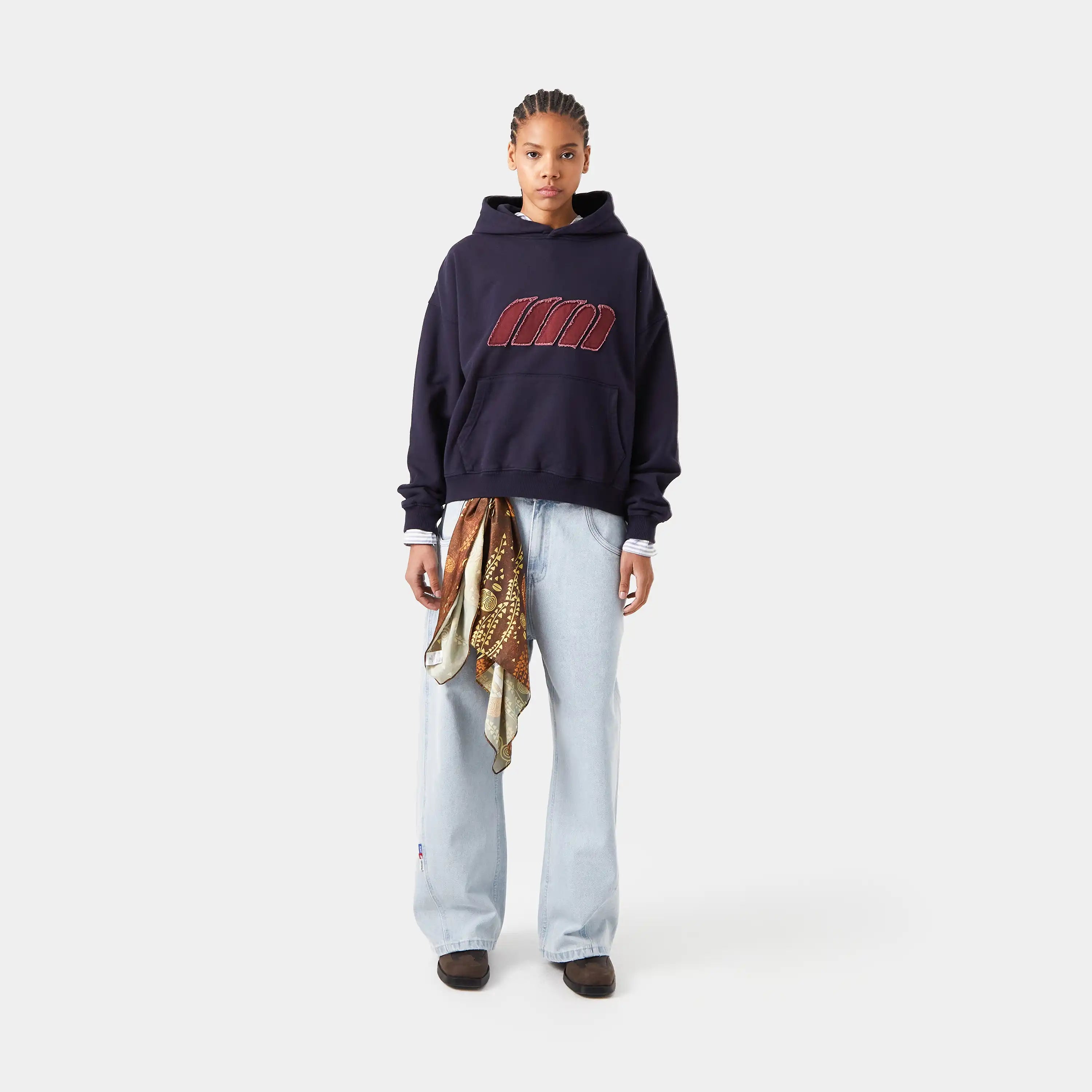 Plog Navy Oversized Oversized Hoodie Hoodies eme