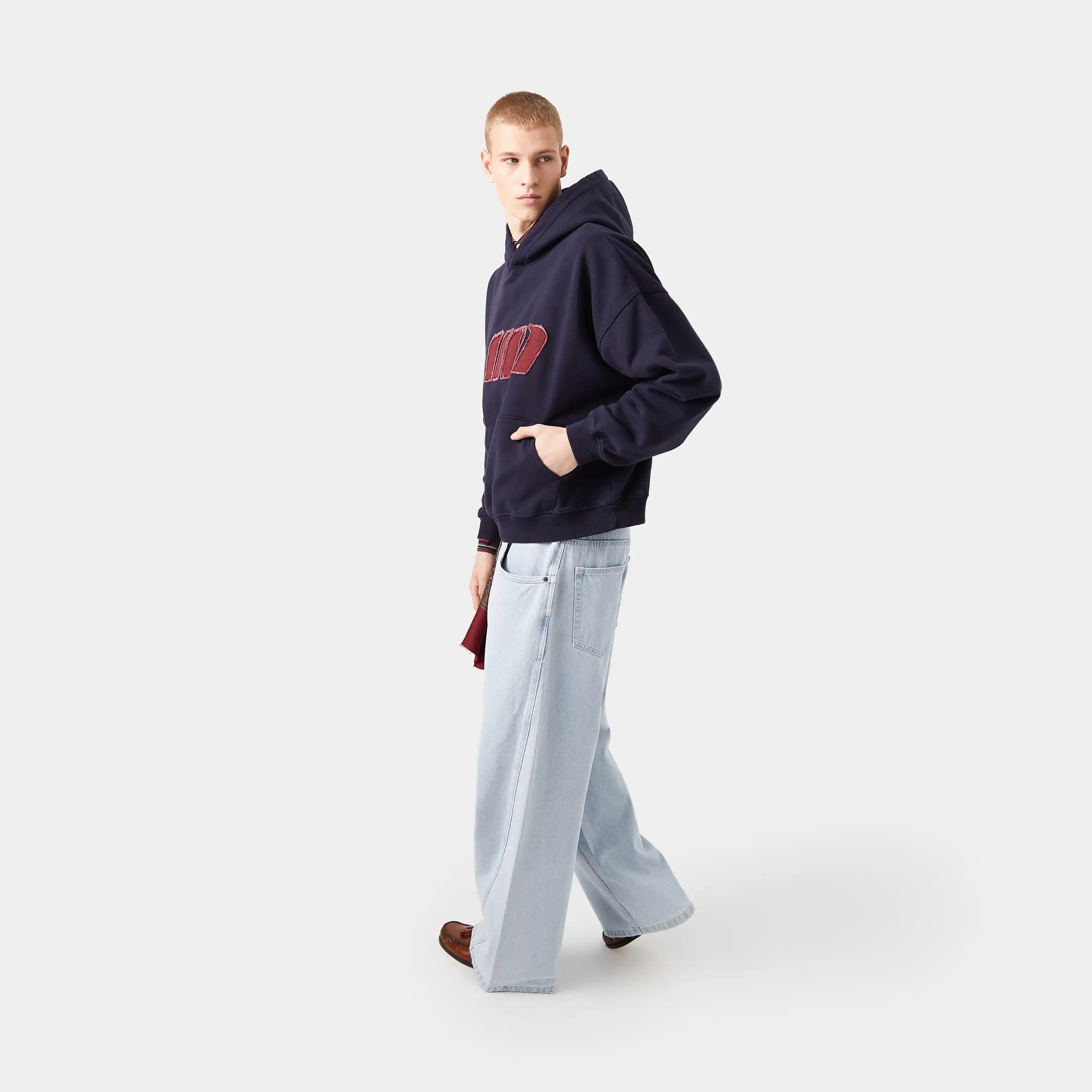 Plog Navy Oversized Oversized Hoodie Hoodies eme