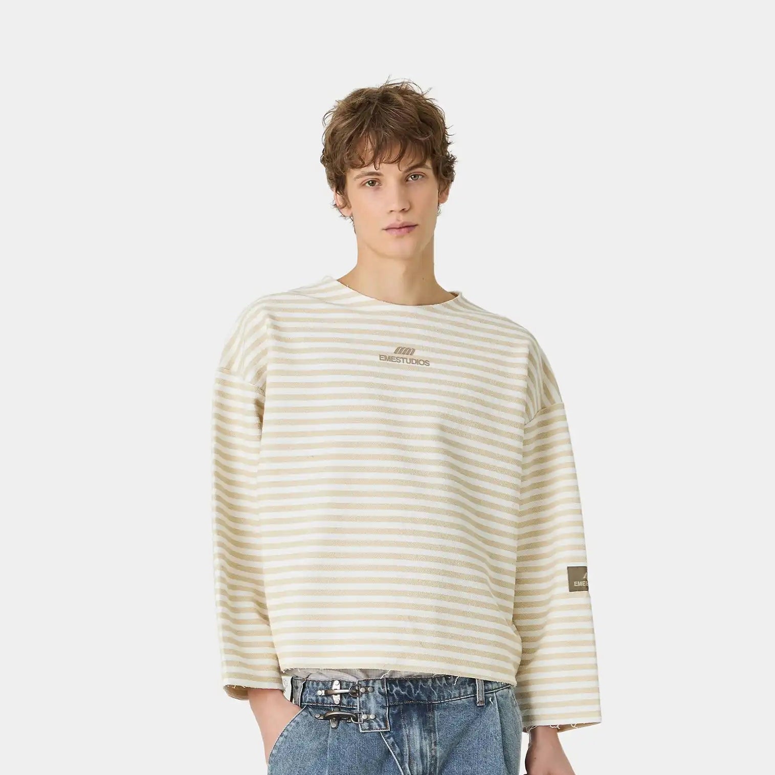 Sade Off Sand Reverse Crewneck Sweatshirts Eme Studios