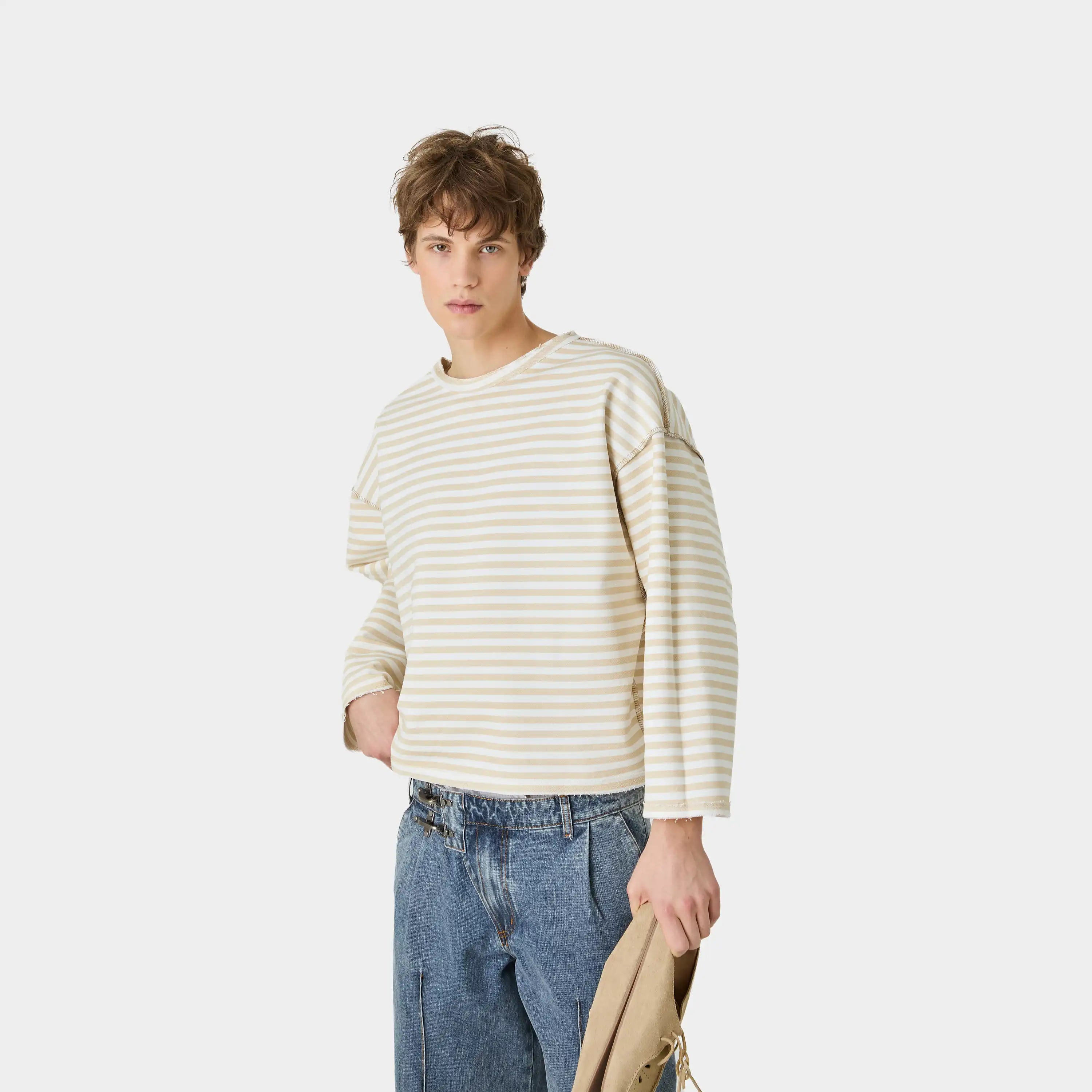 Sade Off Sand Reverse Crewneck Sweatshirts Eme Studios