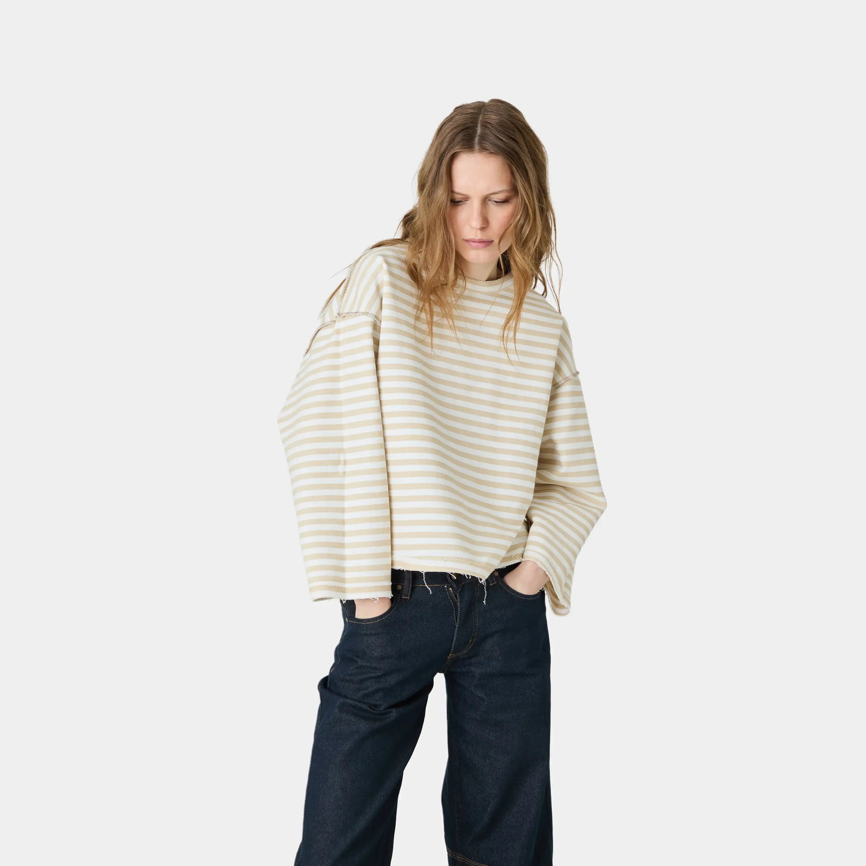 Sade Off Sand Reverse Crewneck Sweatshirts Eme Studios
