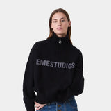 Hudson Shadow Half Zip Knitwear Eme Studios