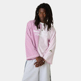 Roguish Fucsia Striped Long Sleeve T-shirts eme