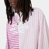 Roguish Fucsia Striped Long Sleeve T-shirts eme