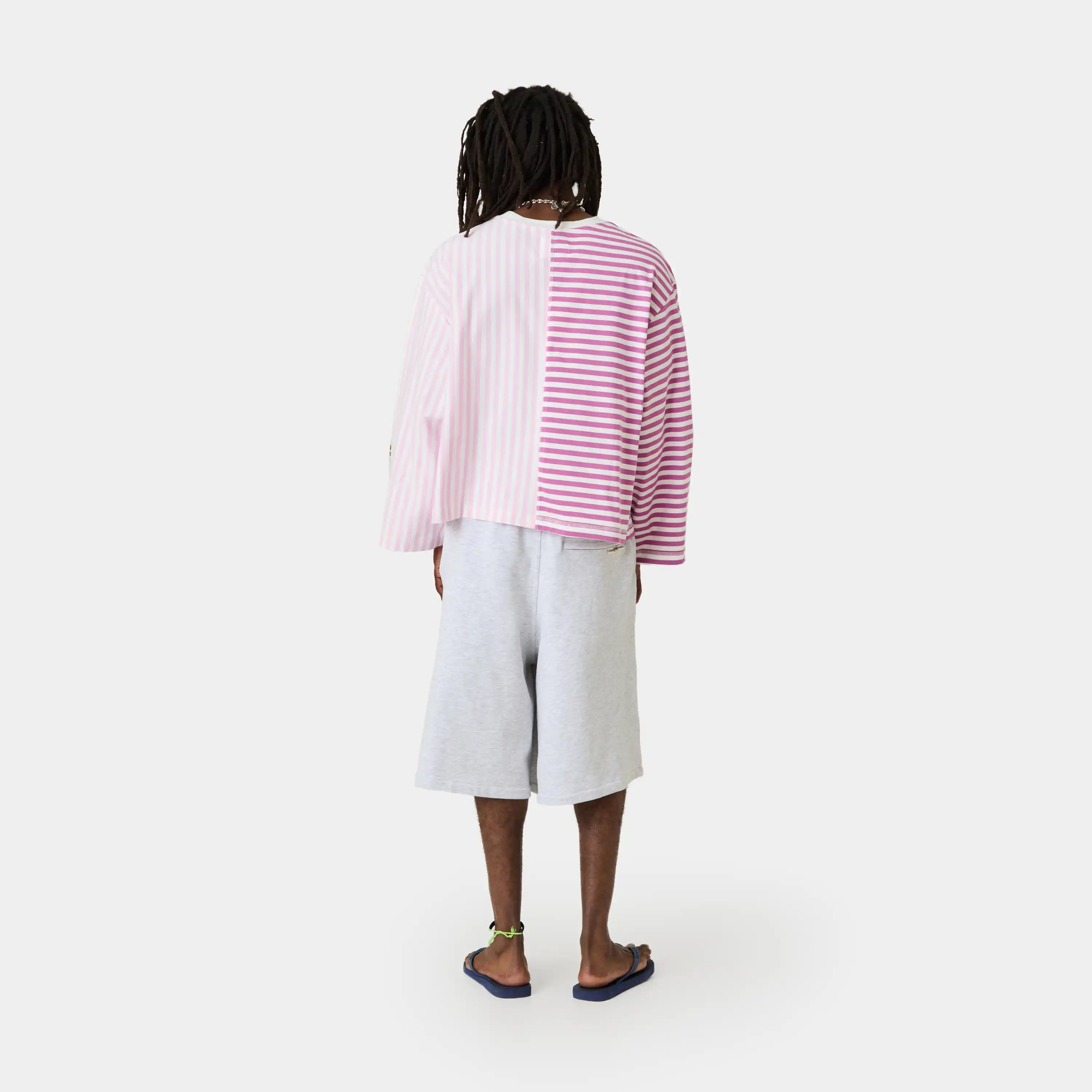 Roguish Fucsia Striped Long Sleeve T-shirts eme
