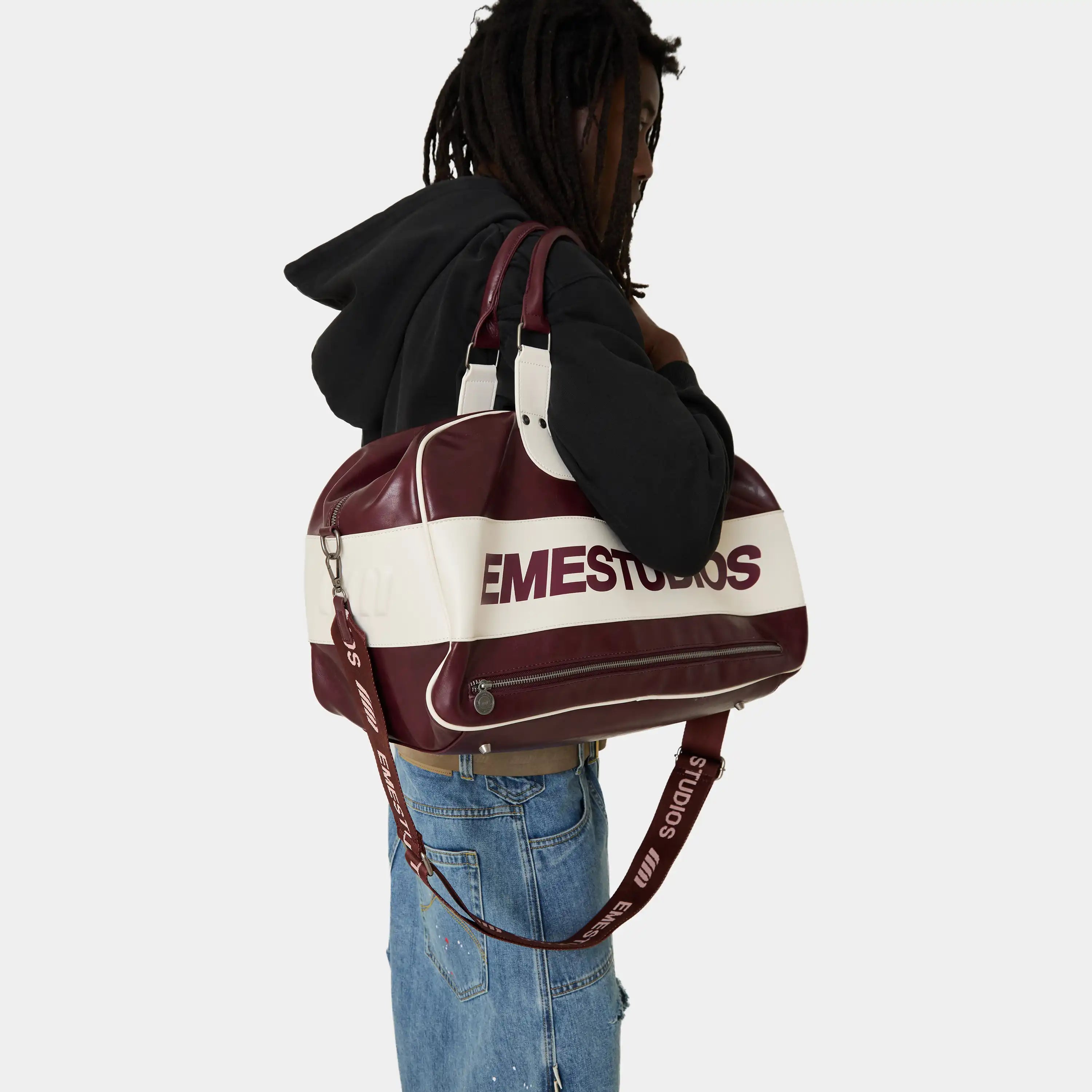 Rush Burgundy Duffle Bag Accesories Eme Studios