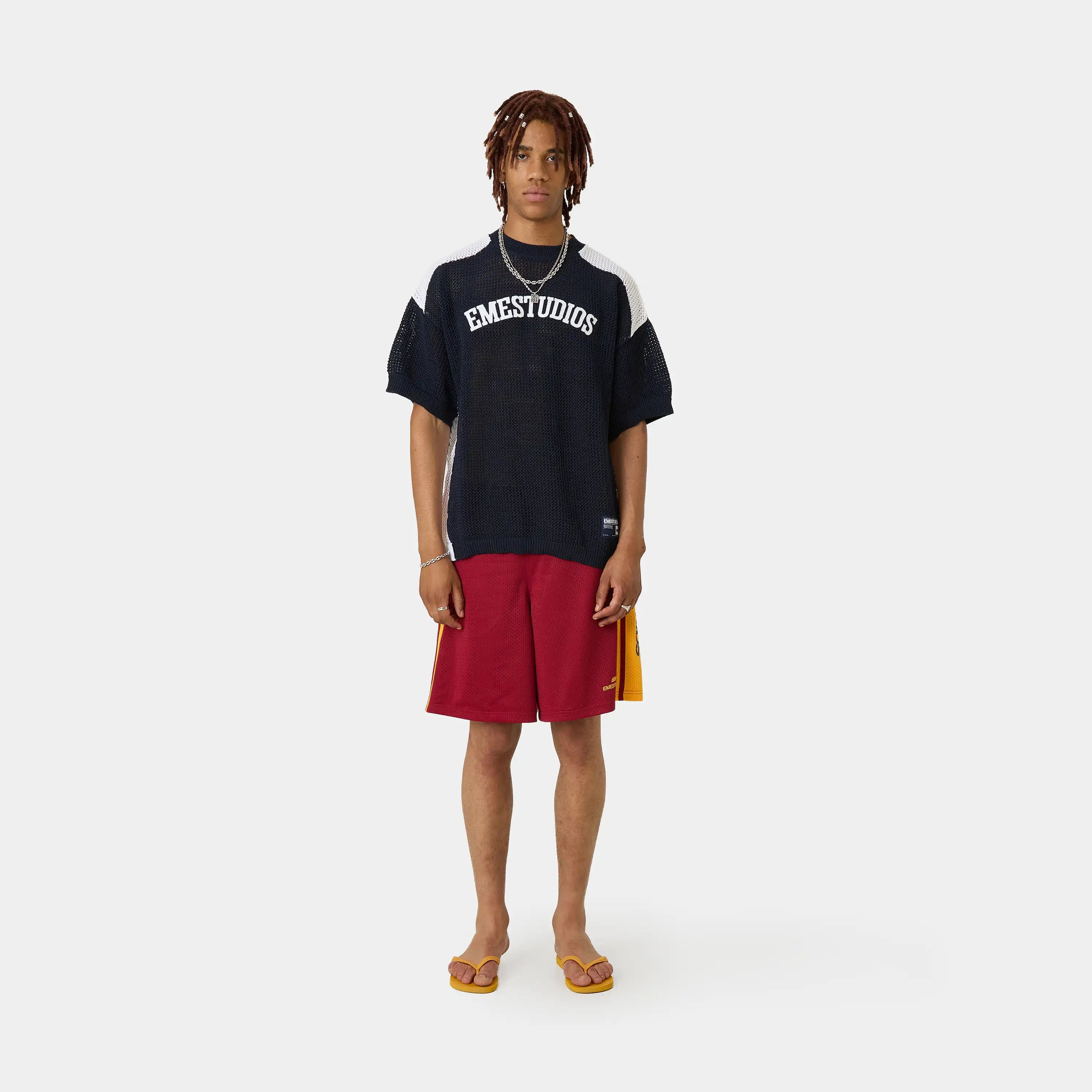 Striker Night Sky Open Knit T-shirts Eme Studios