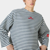 Sade Navy Reverse Crewneck Sweatshirts Eme Studios