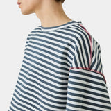 Sade Navy Reverse Crewneck Sweatshirts Eme Studios