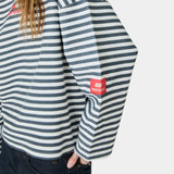 Sade Navy Reverse Crewneck Sweatshirts Eme Studios