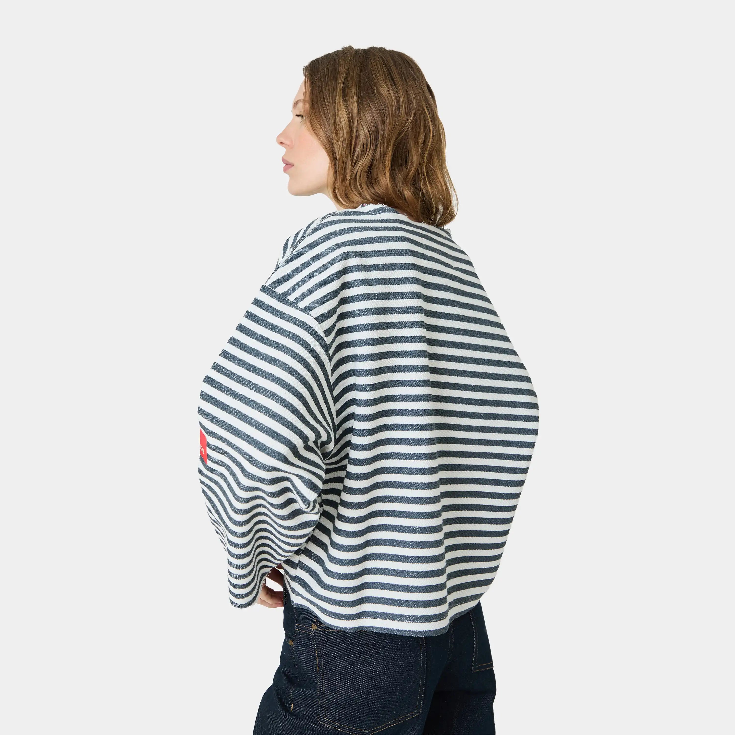 Sade Navy Reverse Crewneck Sweatshirts Eme Studios