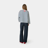 Sade Navy Reverse Crewneck Sweatshirts Eme Studios